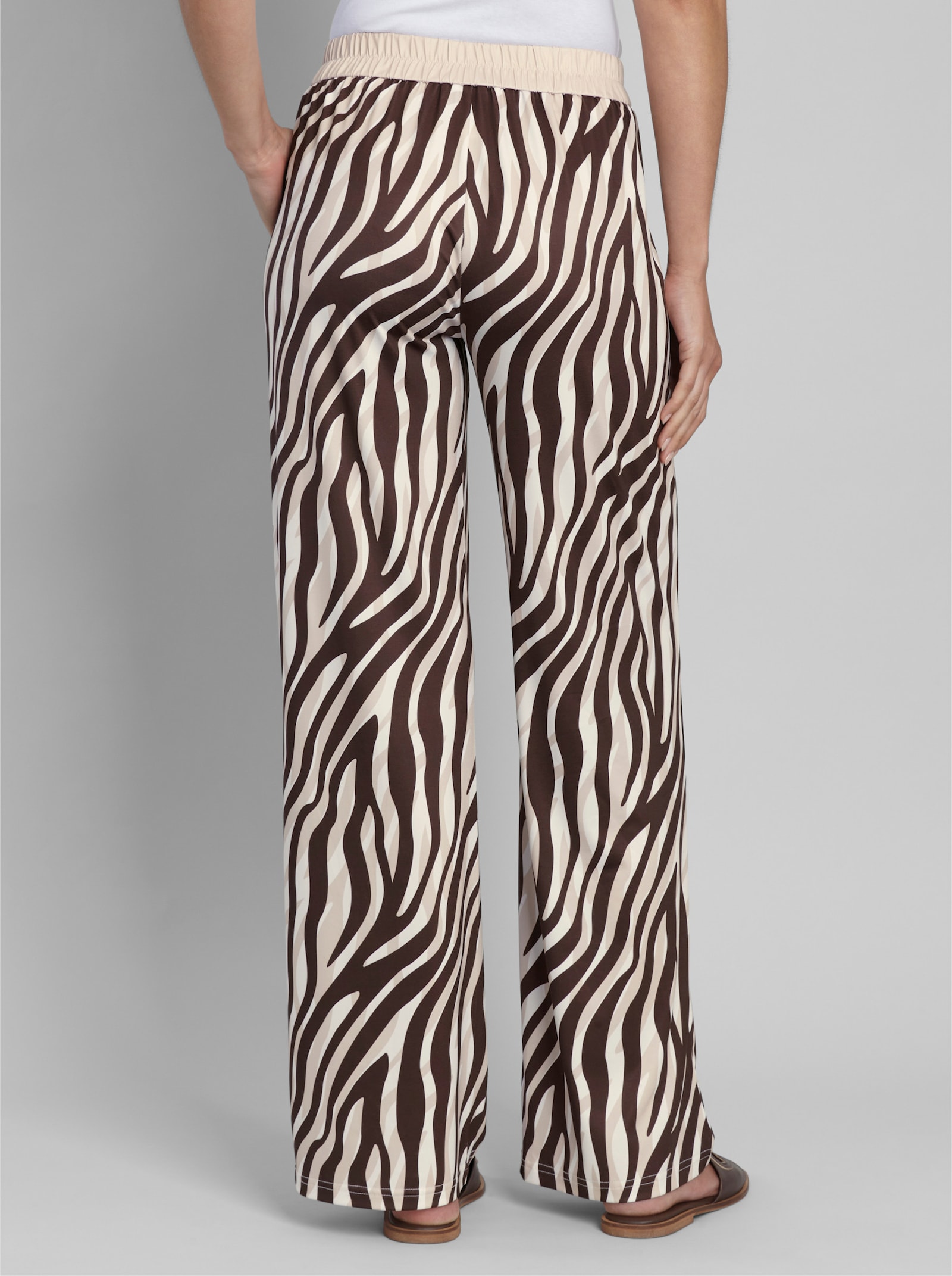 heine Druckhose mit Animal-Dessin - elfenbein-schoko-bedruckt