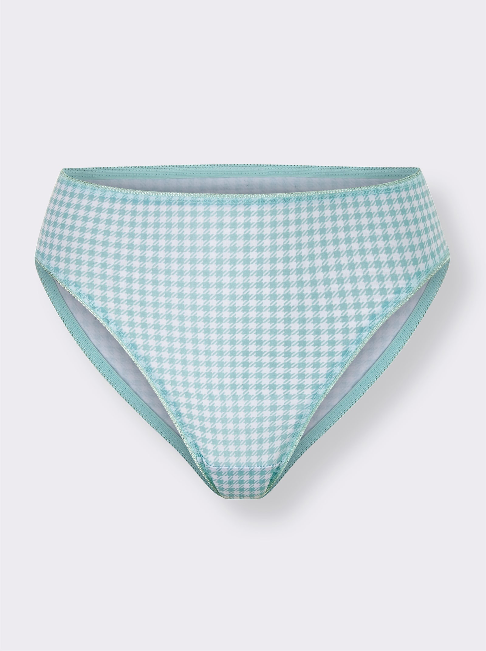 wäschepur Jazzpants - 2x mint gestreept + 2x mint geruit