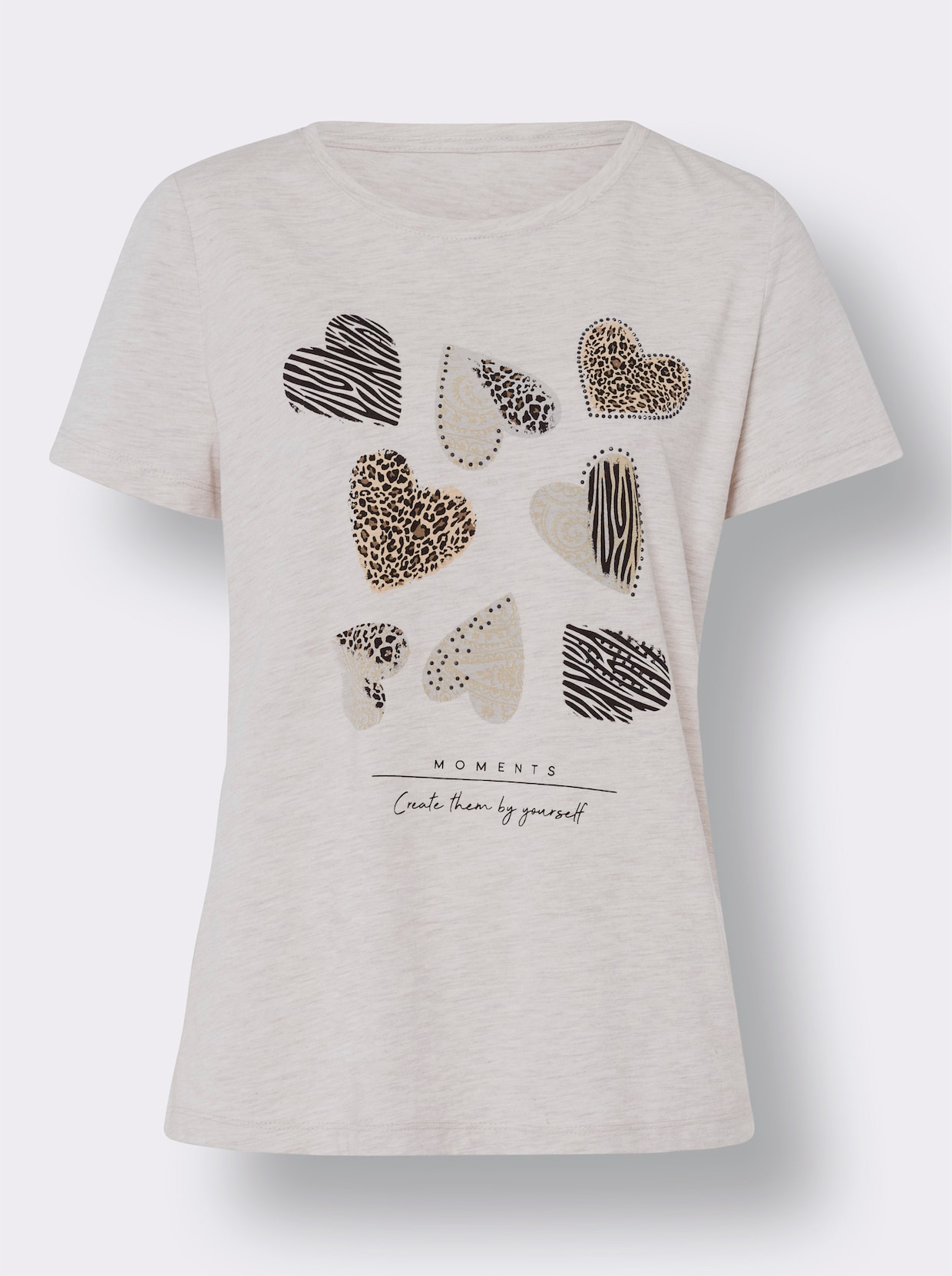 heine Shirt met print - champagne