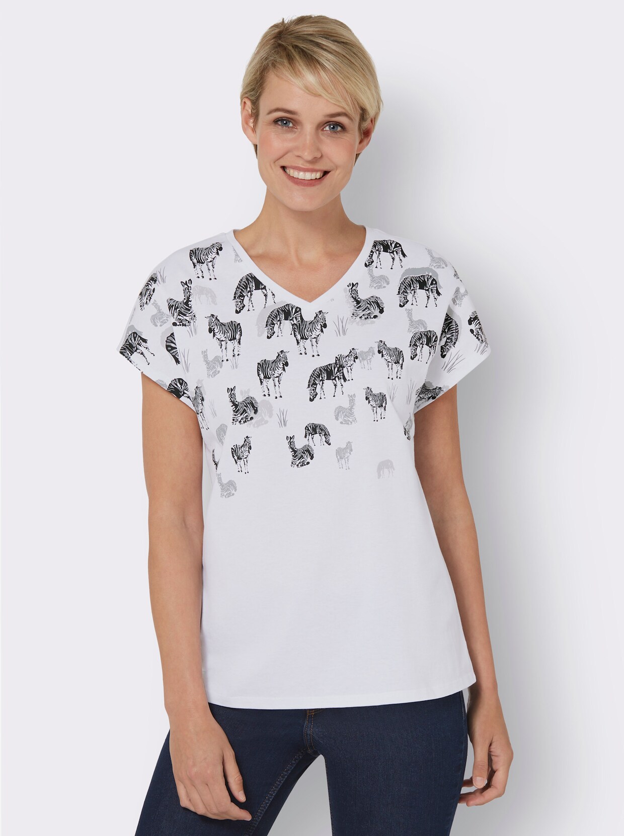 T-shirt - wit geprint
