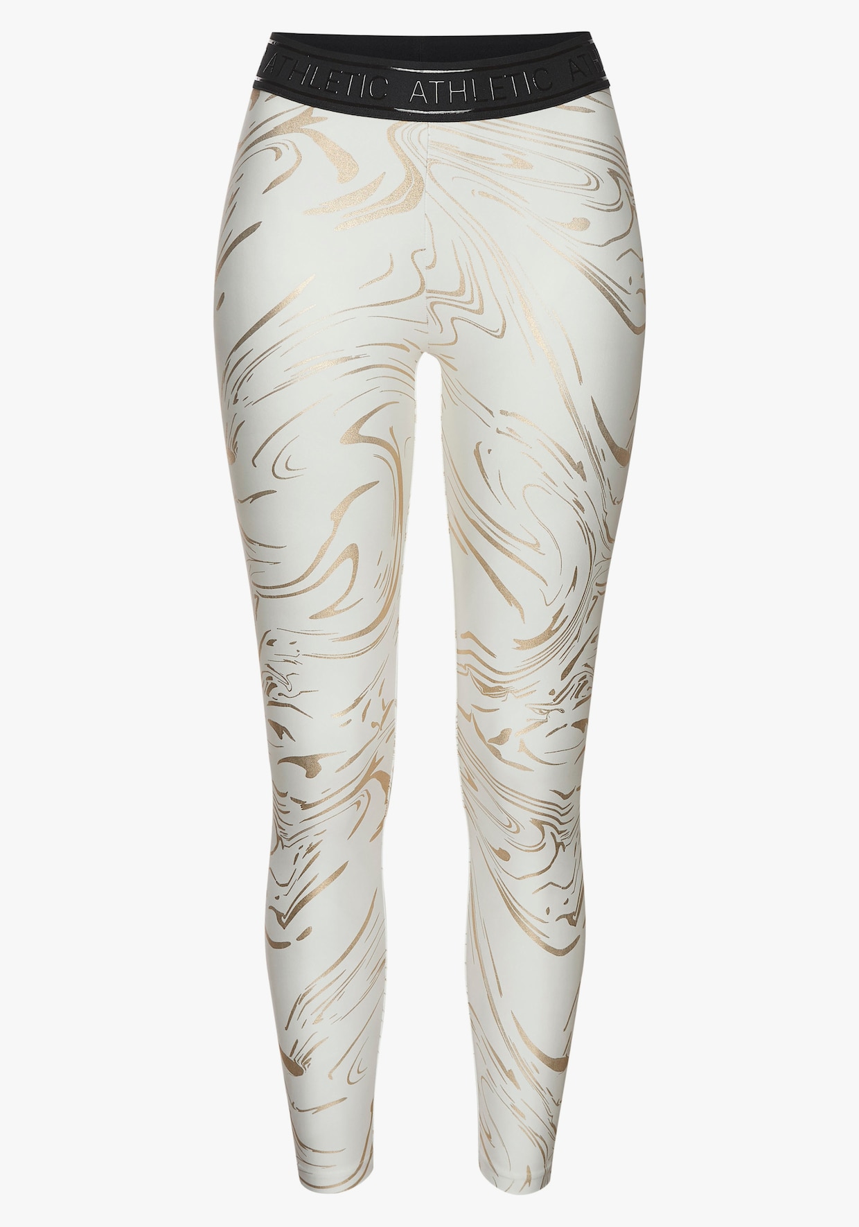LASCANA ACTIVE Funktionsleggings - weiss, silber