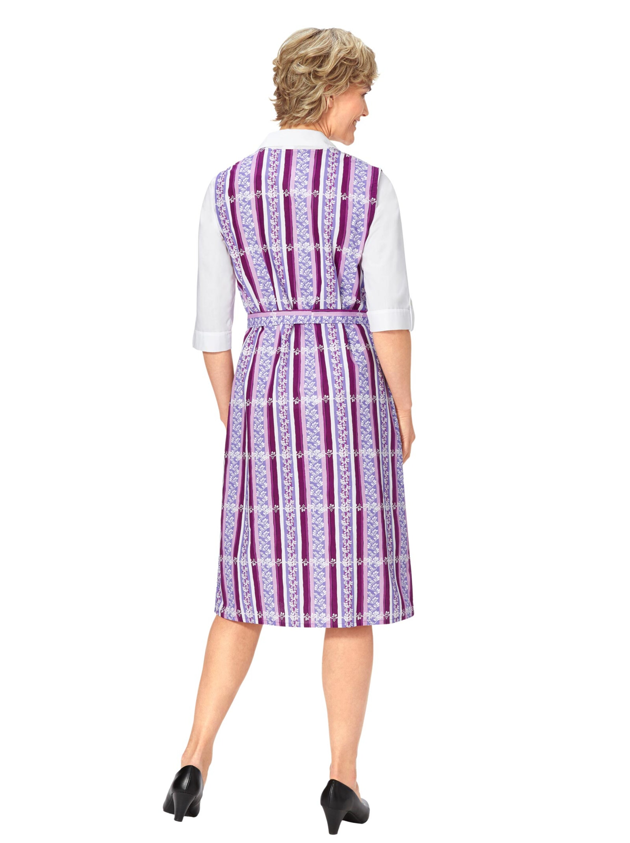 Schürze - flieder-bedruckt