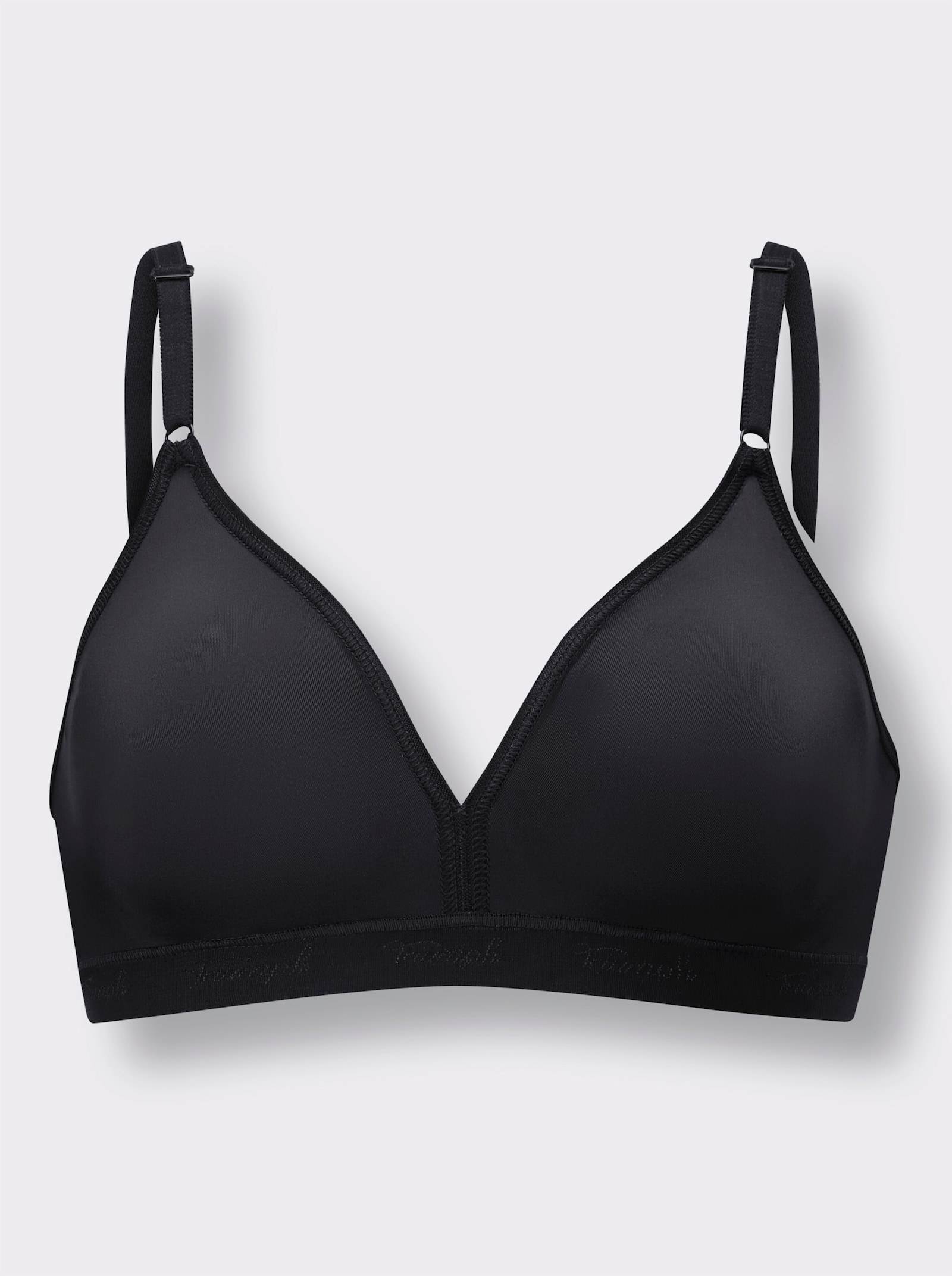Triumph Soutien-gorge spécial T-shirt sans armatures, qualité microfibre - noir