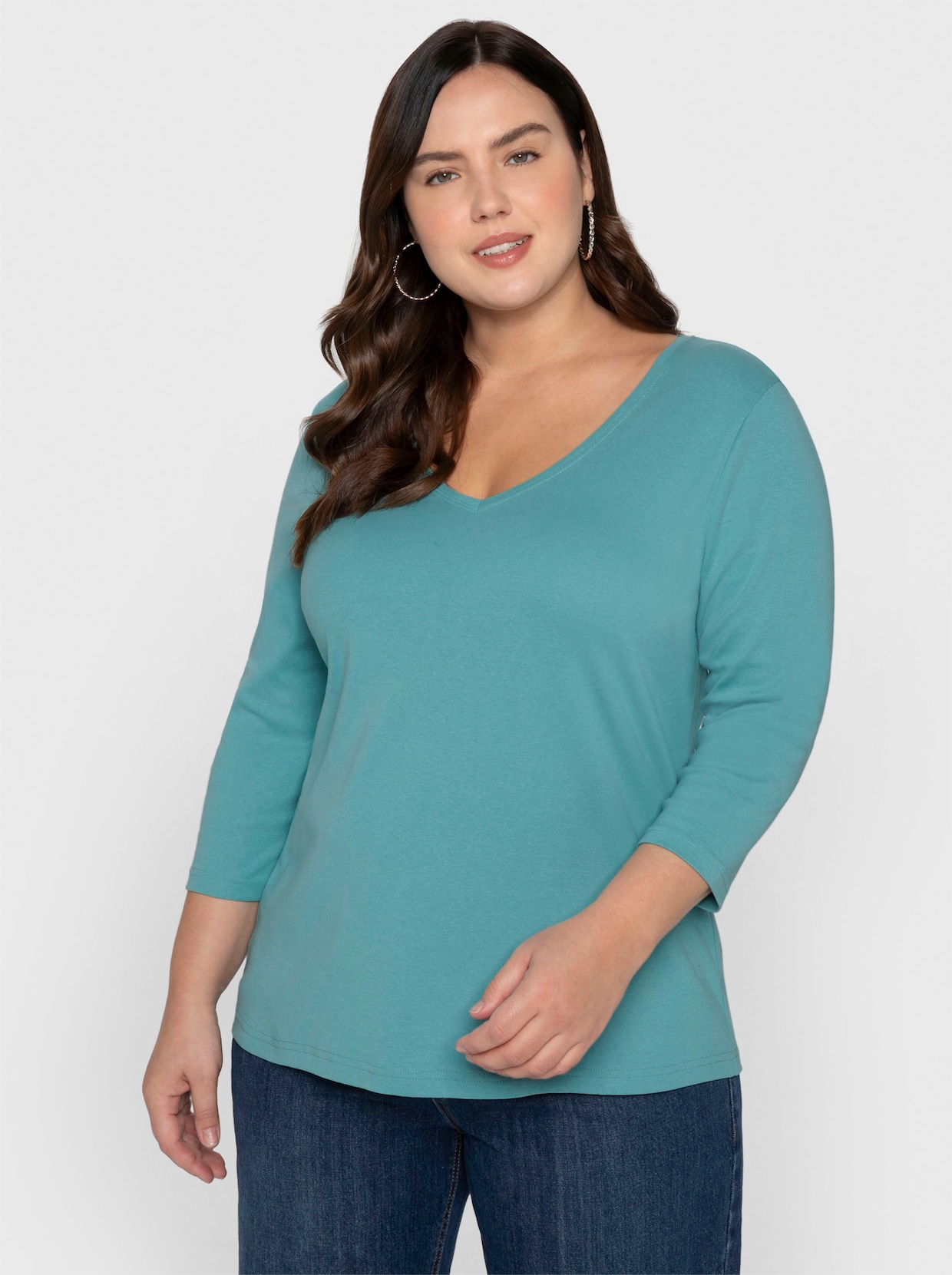 Sheego Shirt - aqua