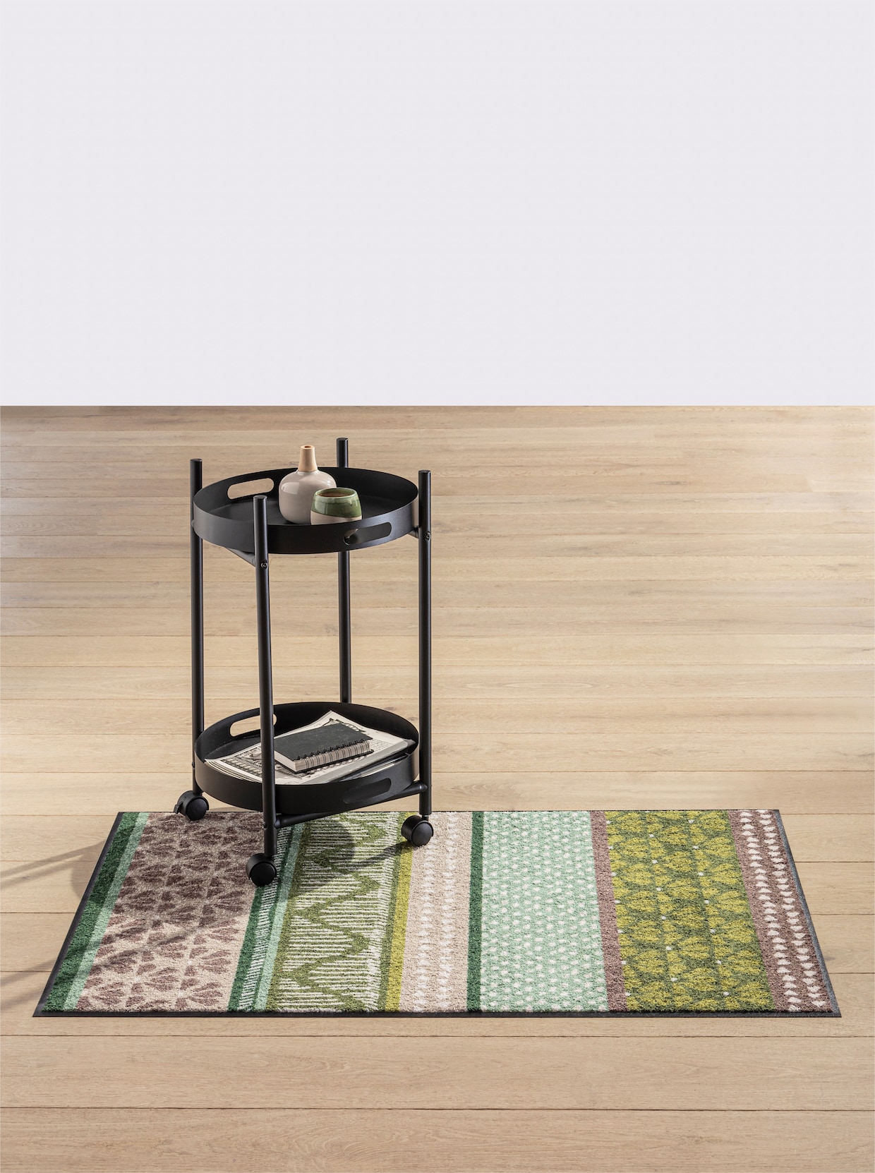 Salonloewe Voetmat - groen gedessineerd