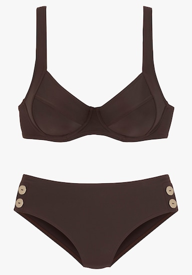 Vivance Bügel-Bikini - dunkelbraun