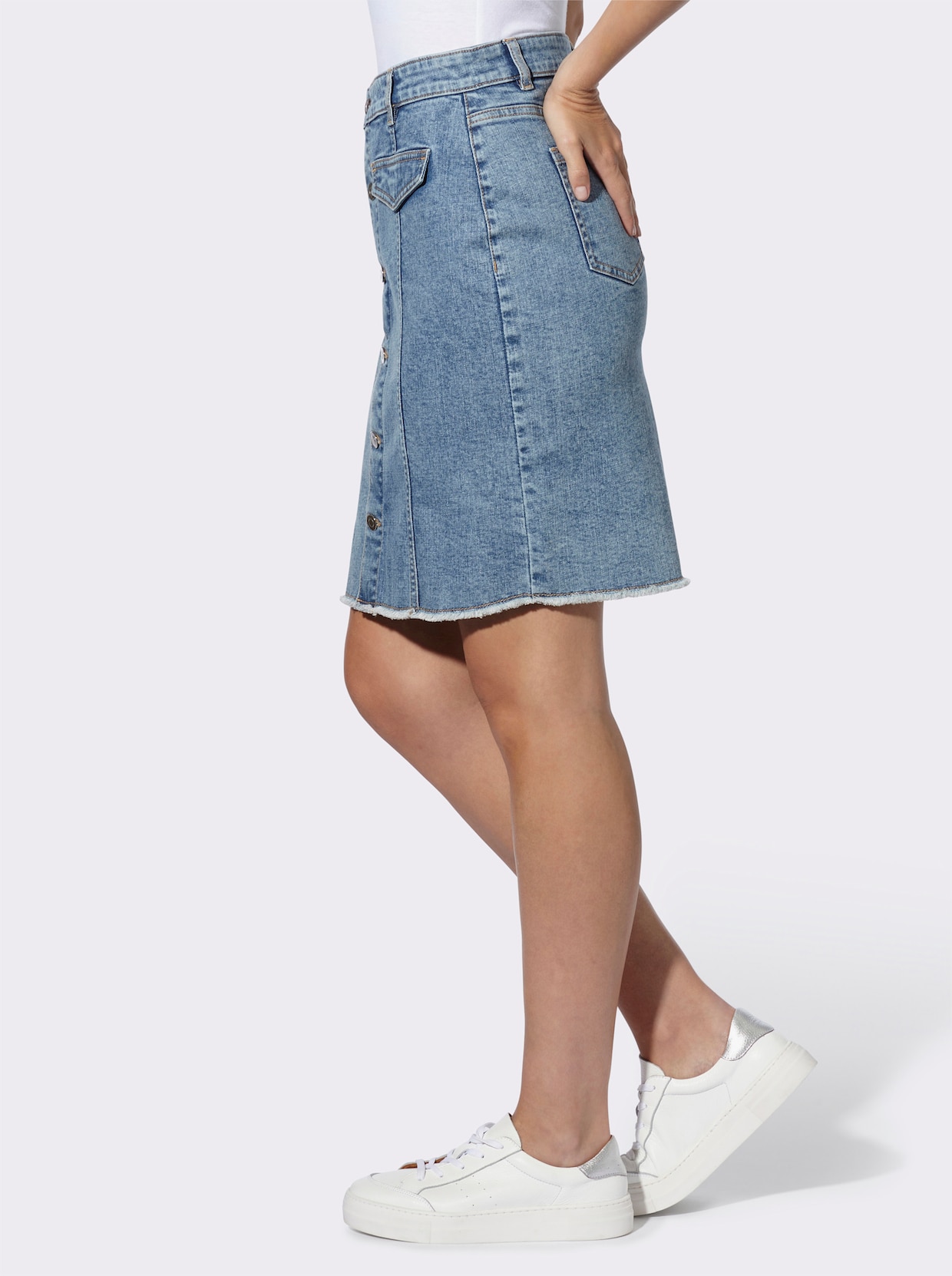 heine Jeansrock - blue-bleached