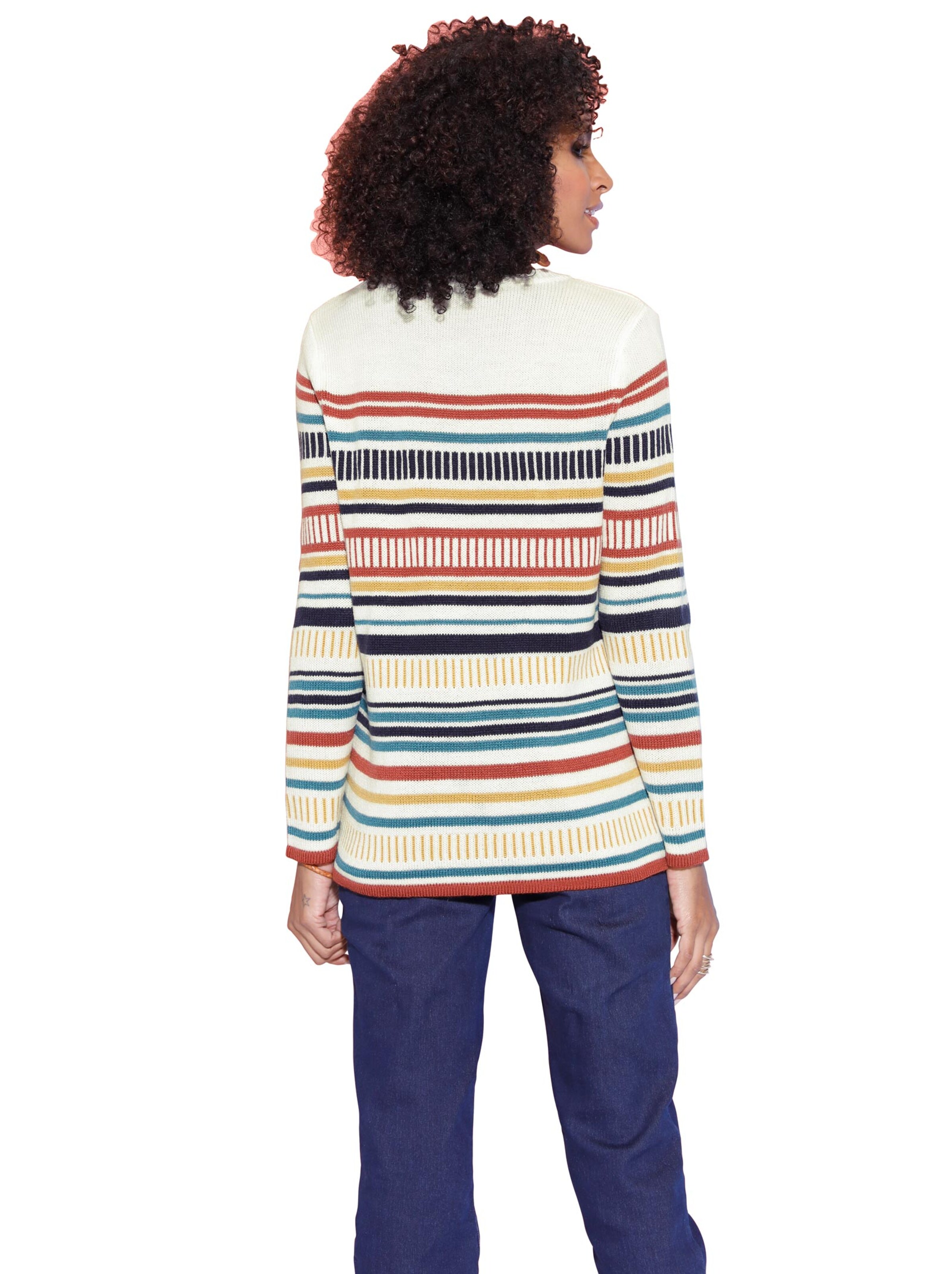 Pullover - bunt-gestreift