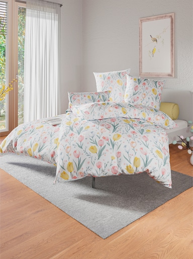 wäschepur Ložní prádlo - bílá-růžová-potisk