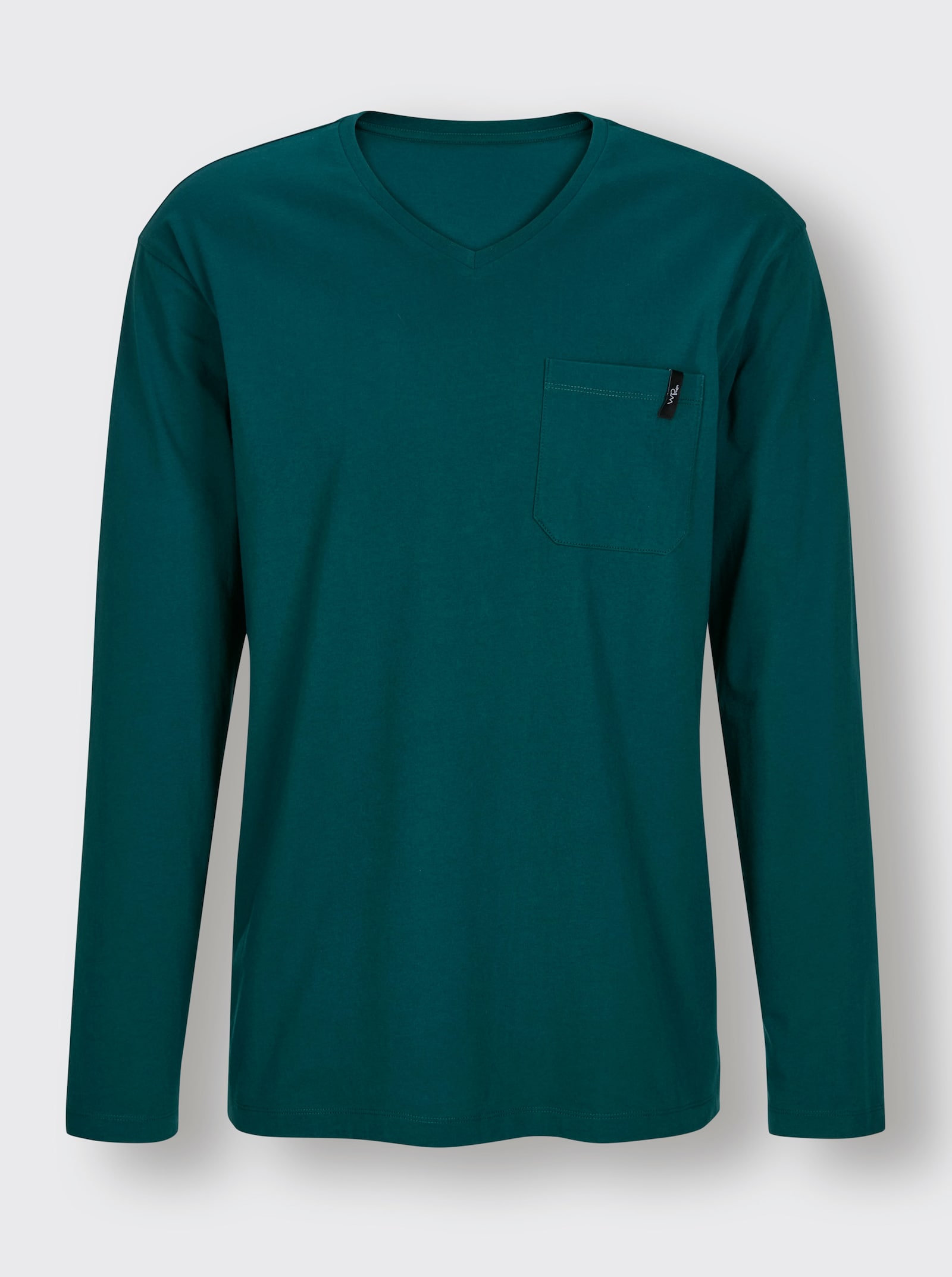 wäschepur men Schlafanzug - petrol-jade-bedruckt