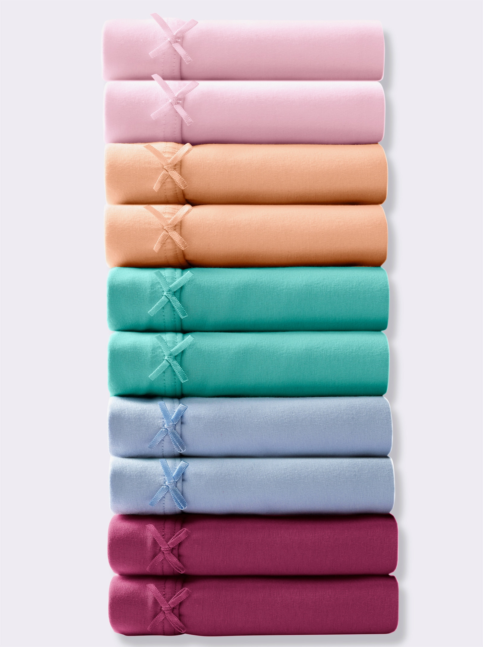 wäschepur Nohavičky, zvýšený pás, jedn. džersej - zoradenie podľa farieb