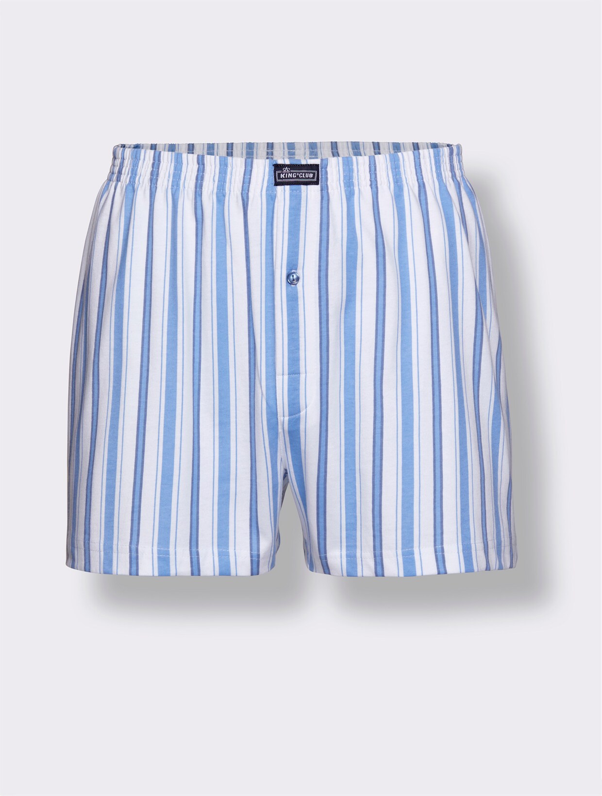 KINGsCLUB Boxershorts - blau-gemustert