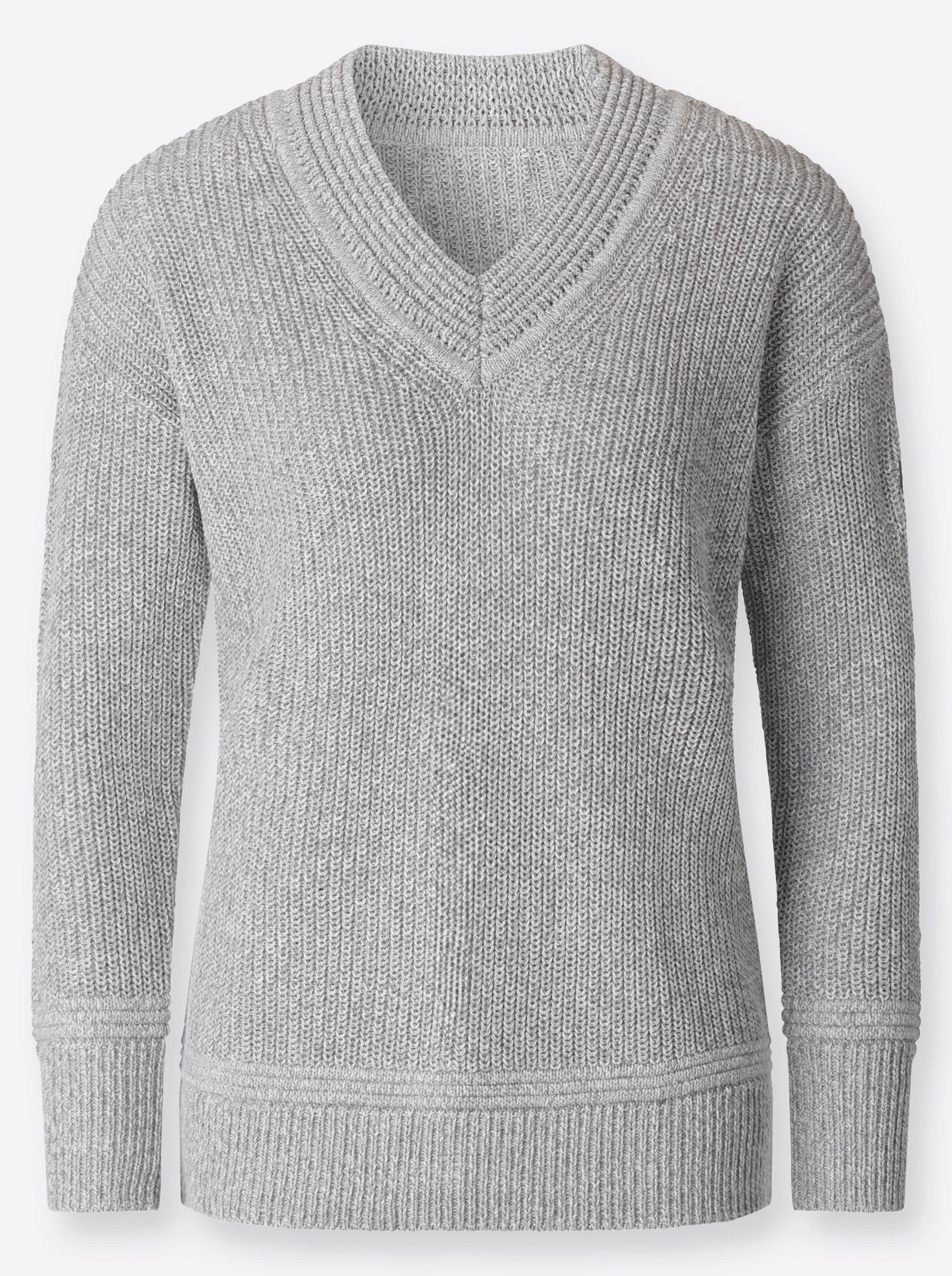 Thumbnail - V-Ausschnitt-Pullover