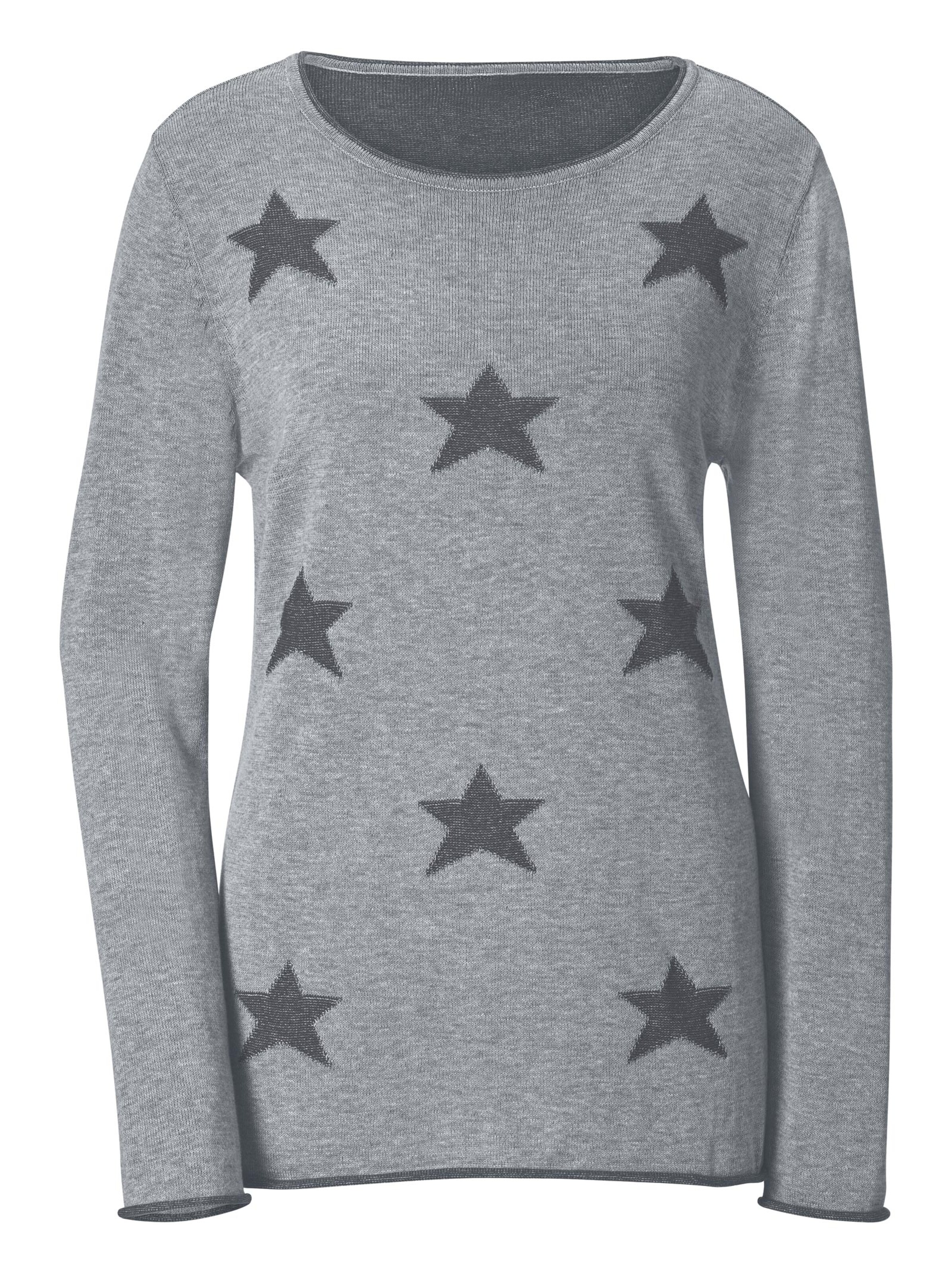 Collection L Pullover - grau-meliert