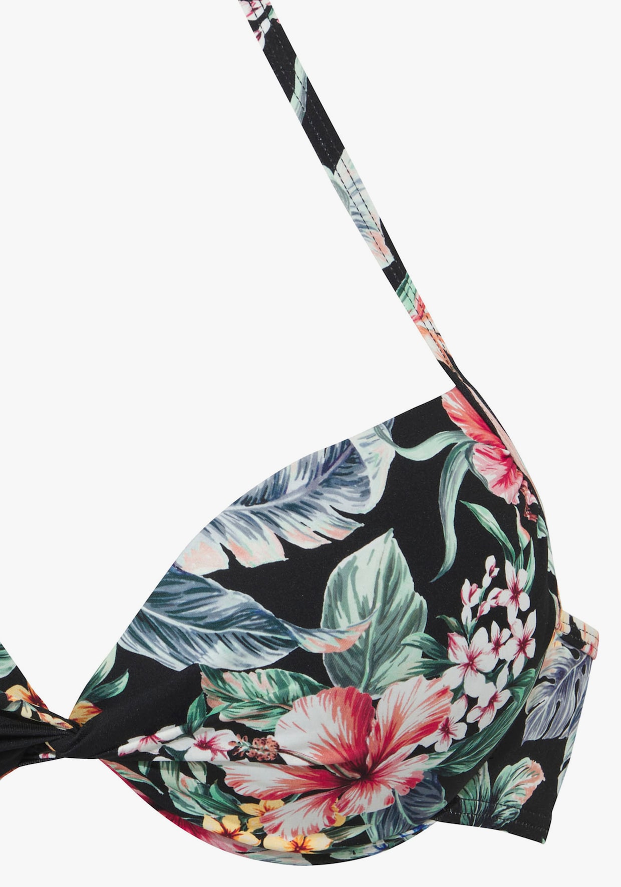 LASCANA Haut de bikini push-up - noir imprimé