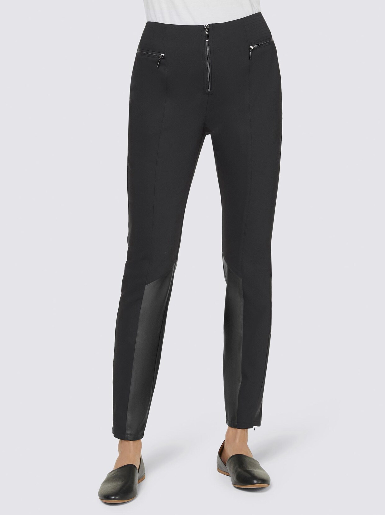 Stoffhose - schwarz