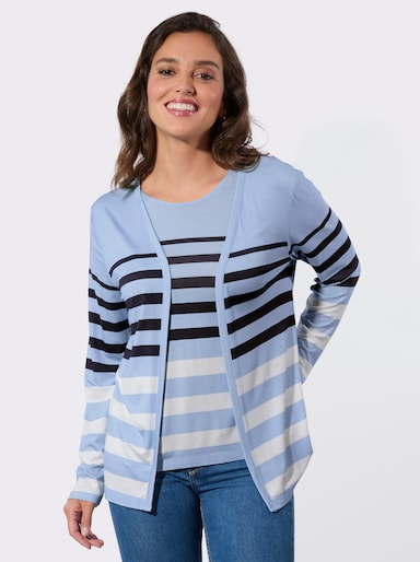 Twin-Set - eisblau-marine-geringelt