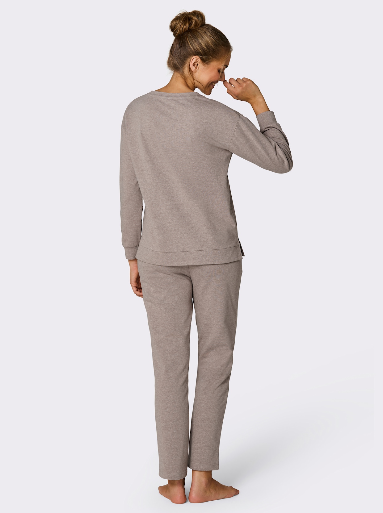 feel good Hausanzug - taupe-meliert