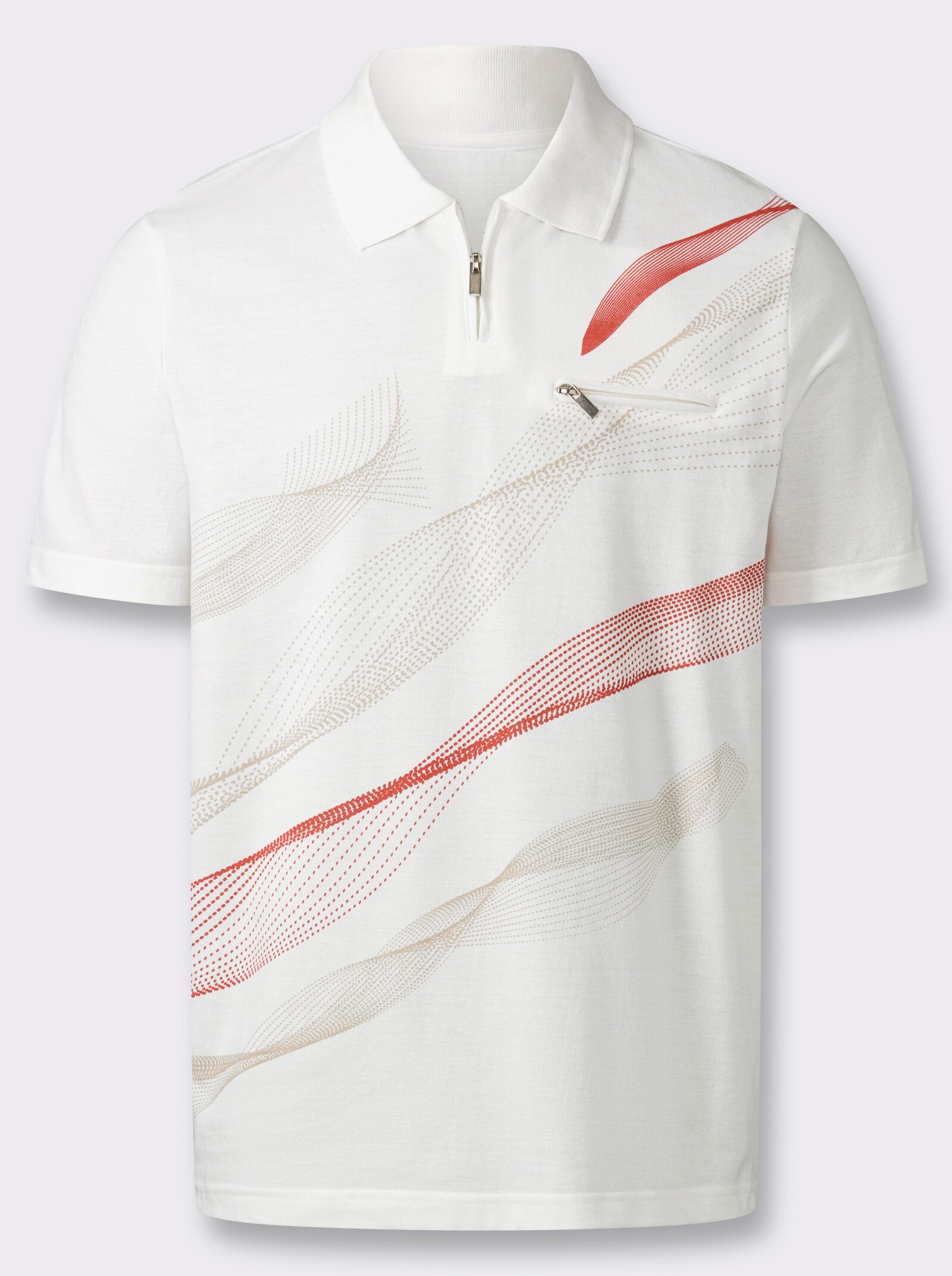 Catamaran Sports Funktionsshirt in Pikee-Qualität - ecru