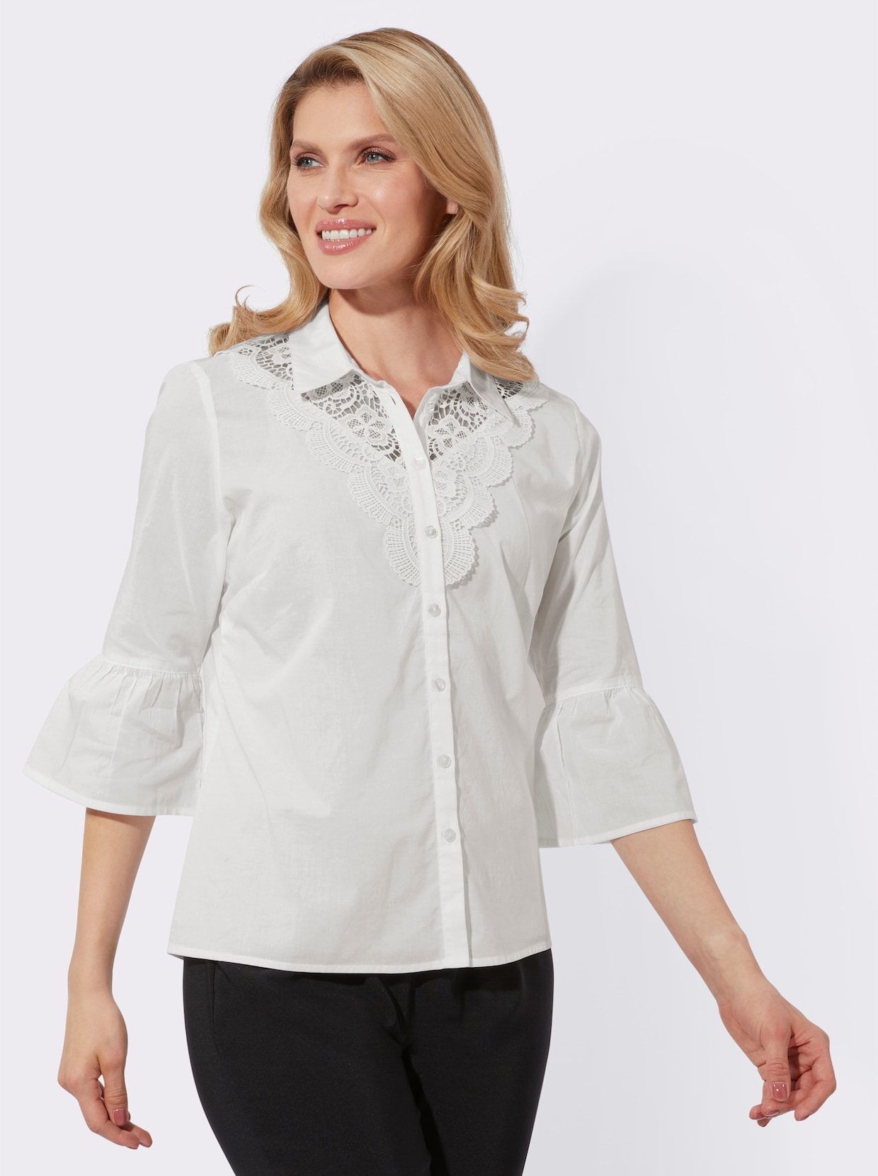 Katoenen blouse - ecru