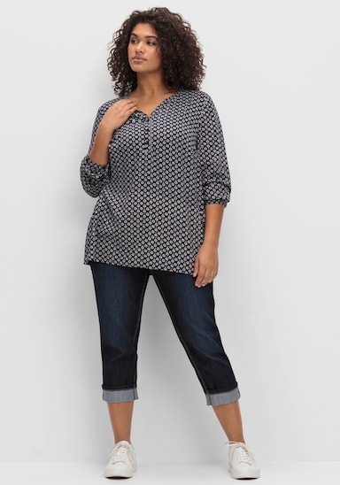 sheego 7/8-Jeans - blue black denim