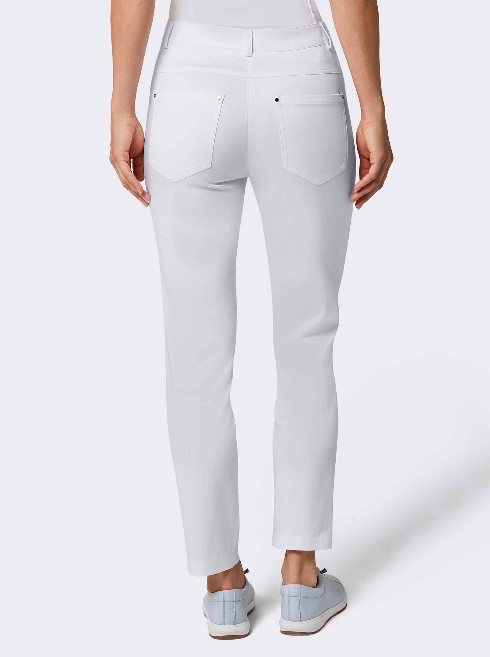 CREATION L PREMIUM Hose mit Lyocell - weiß