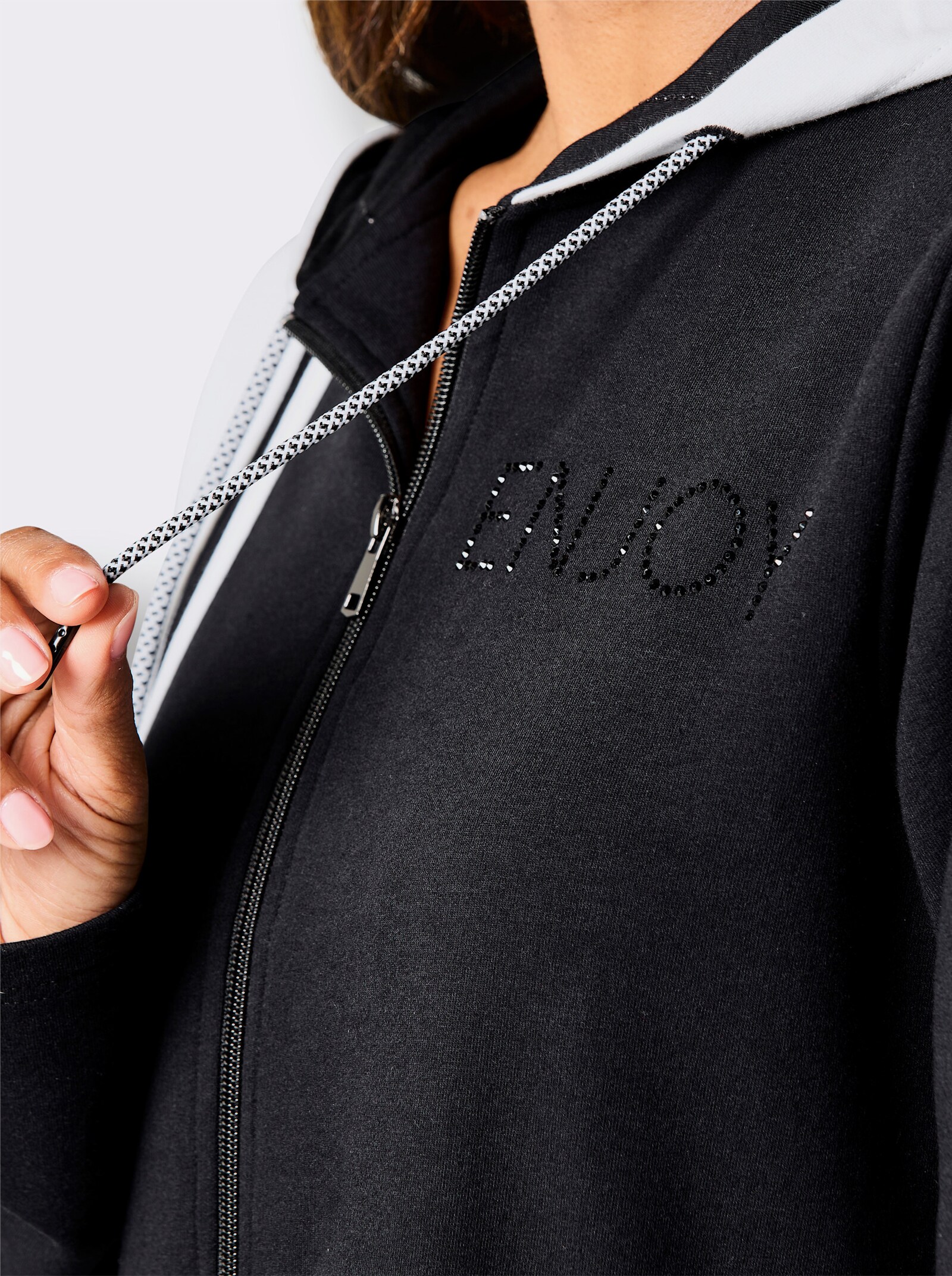 feel good Jacke - schwarz-ecru