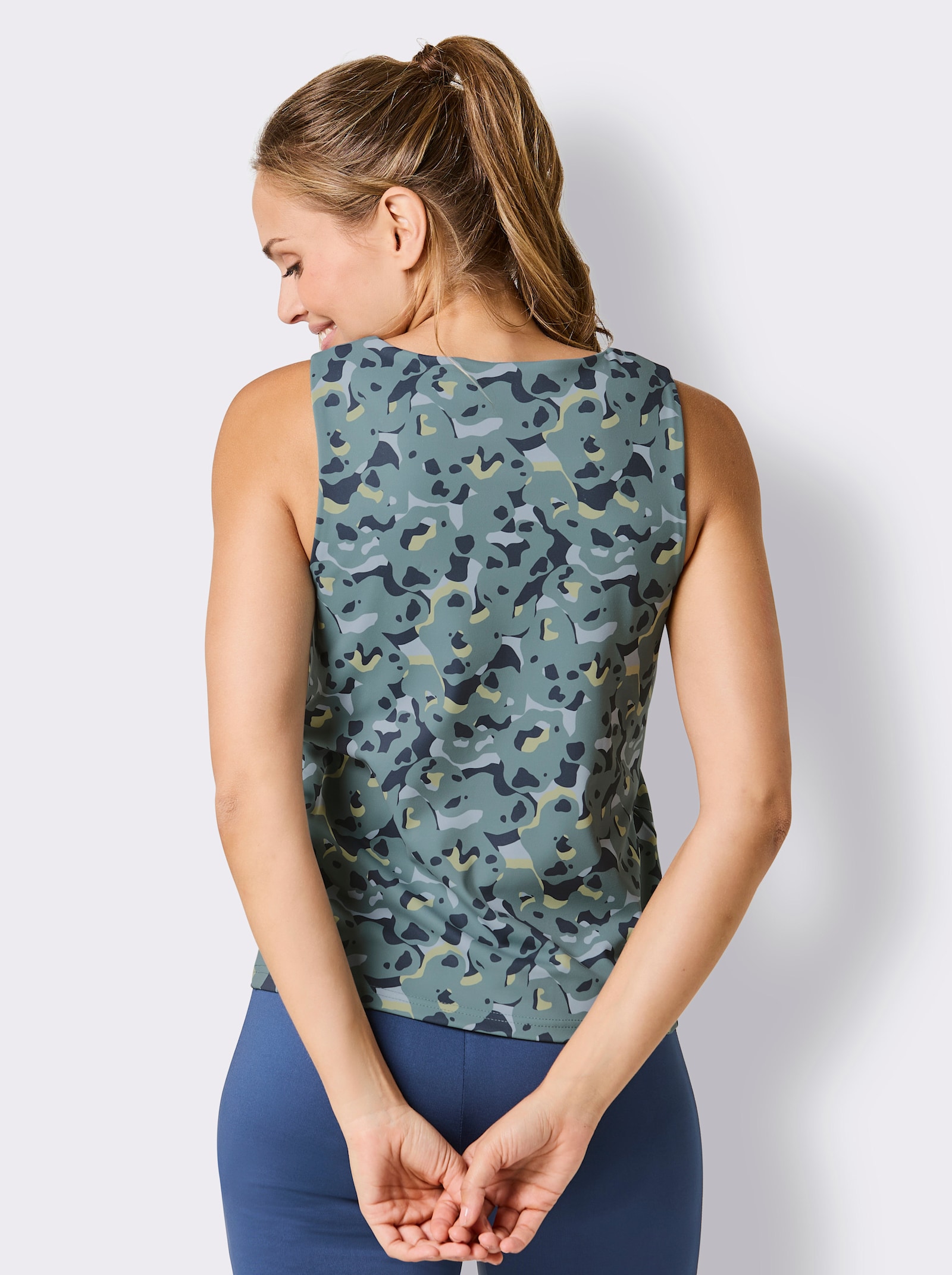 Catamaran Sports Funktionsshirt mit Stretch-Anteil - pistazie-gemustert