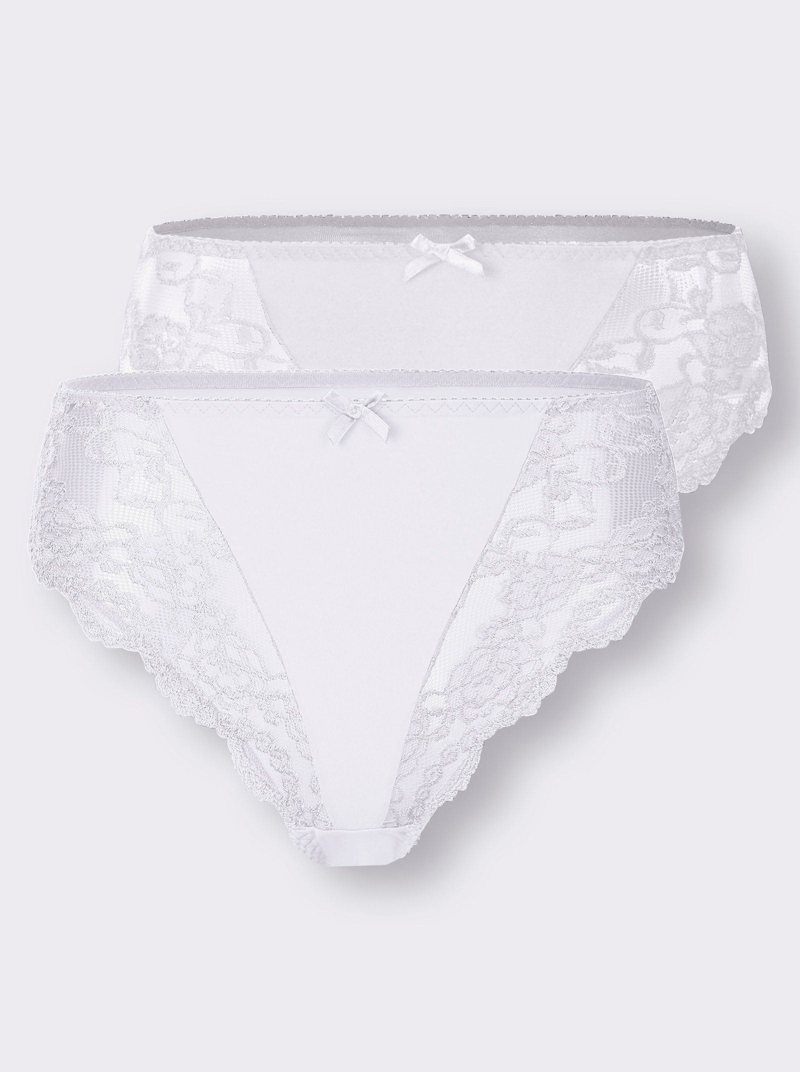 Sassa Slip mit seitlichen Einsätzen - weiß