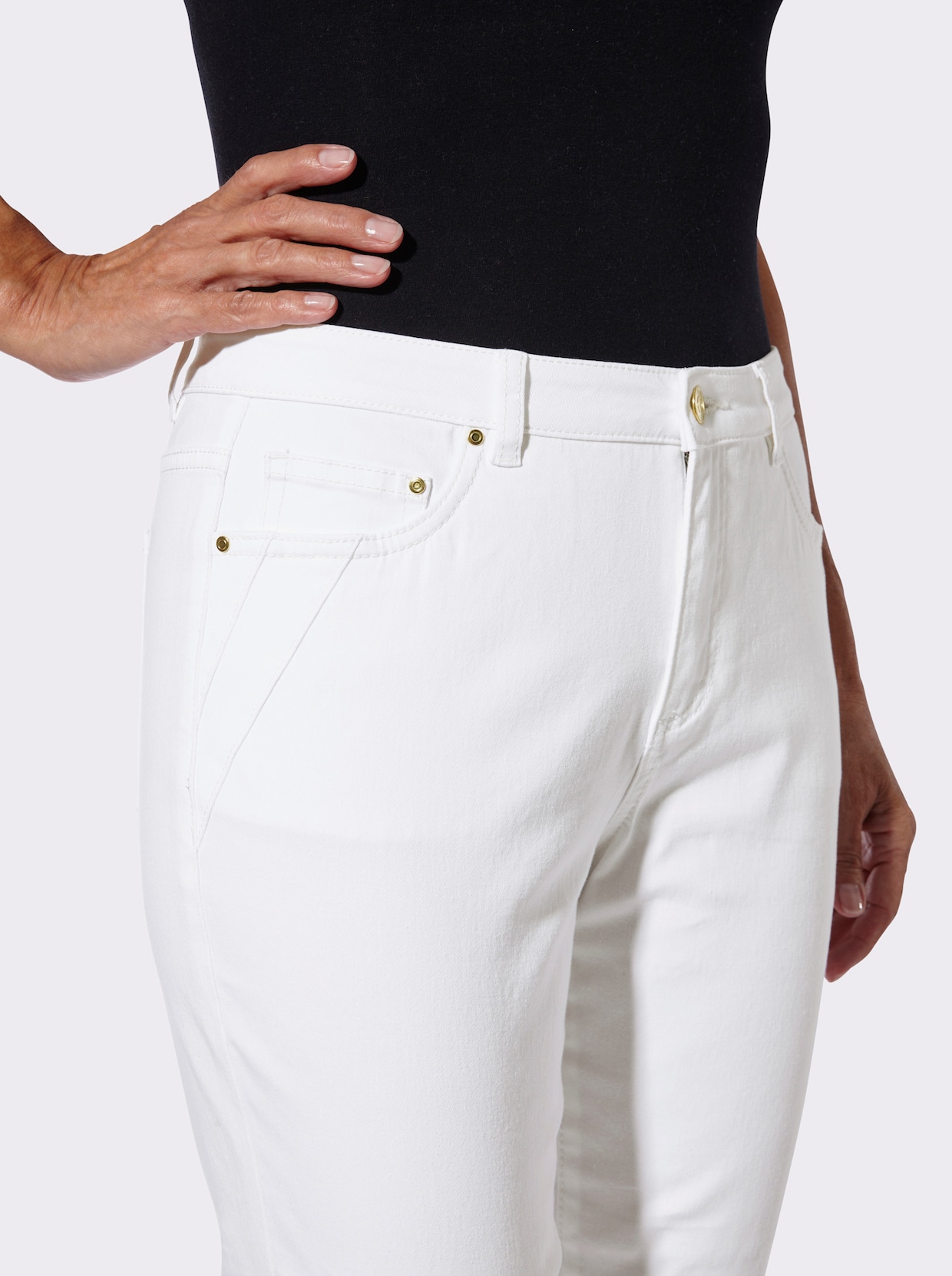 5-Pocket-Jeans - weiß