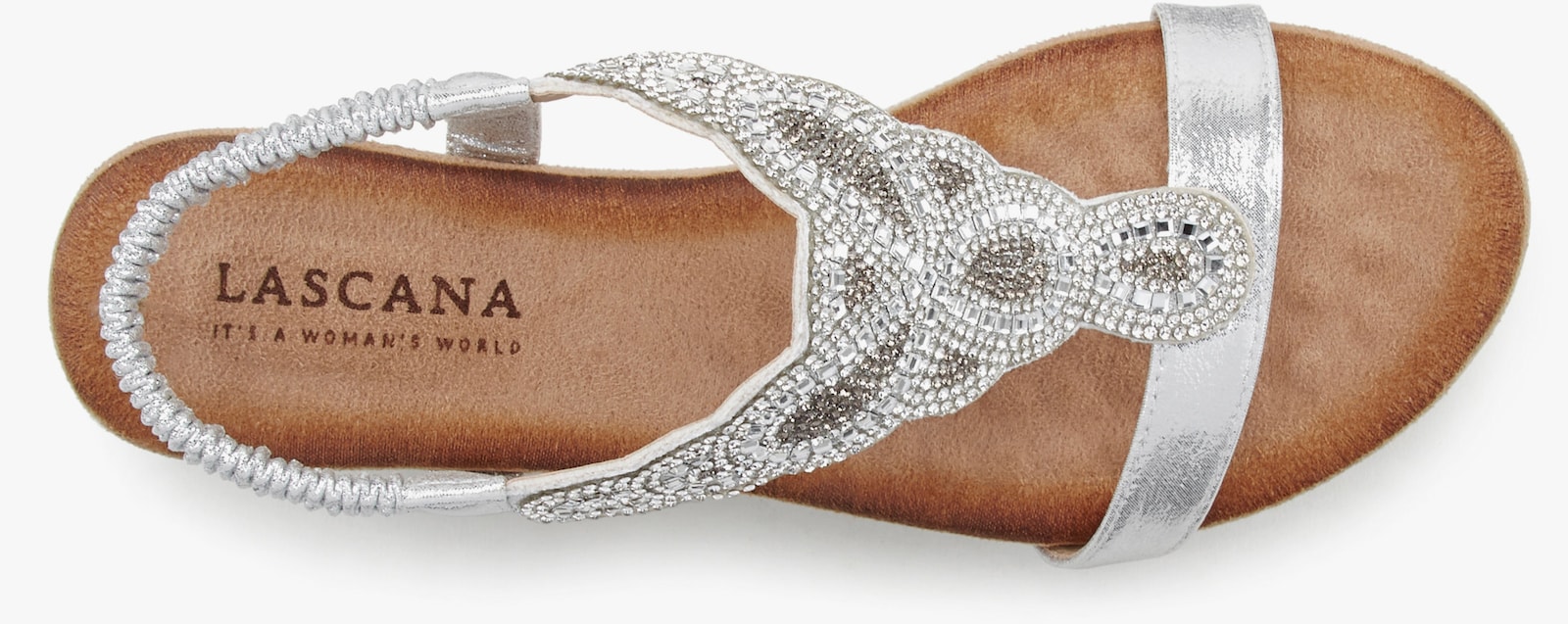 LASCANA Sandales - couleur argent
