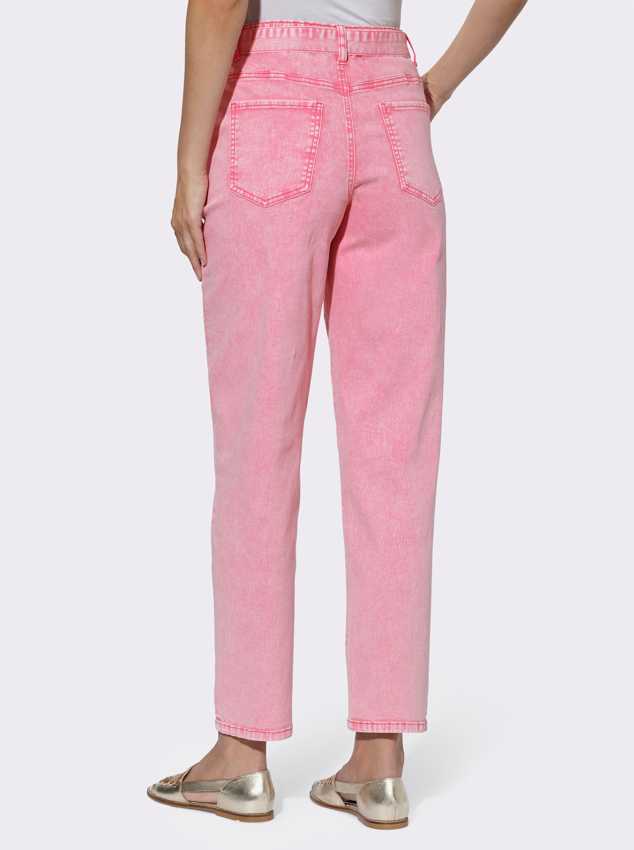 heine Pantalon twill - fuchsia