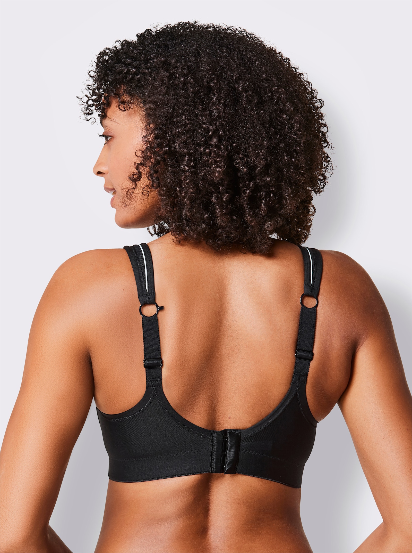 Swegmark Sport-BH ohne Bügel mit Ringerrücken-Funktion - schwarz