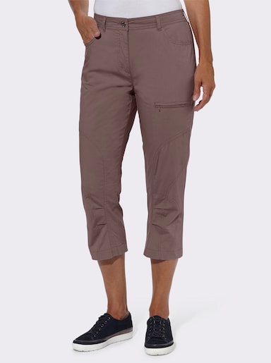 Capri-Hose - dunkeltaupe