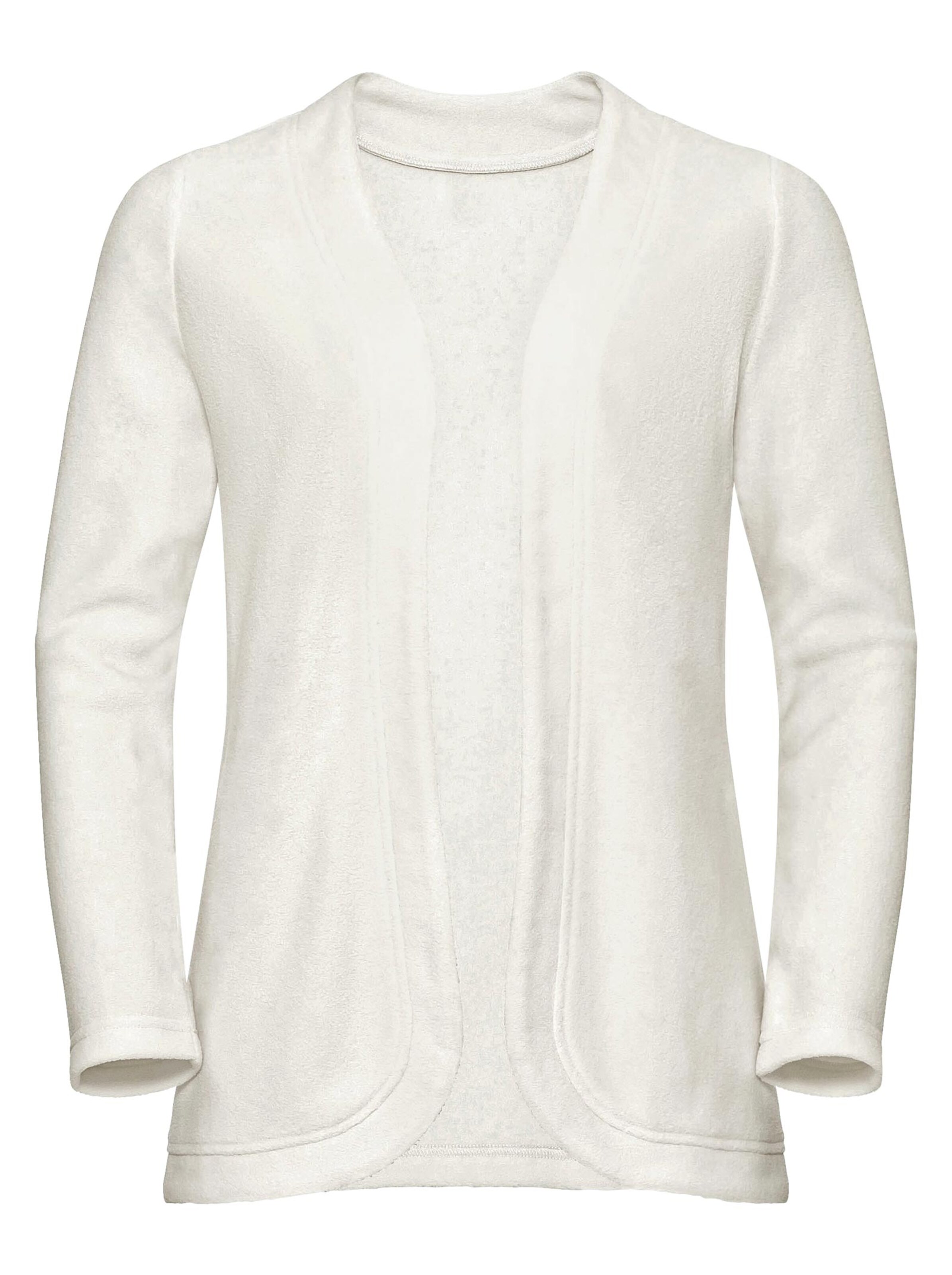 Fleece-Jacke - wollweiß