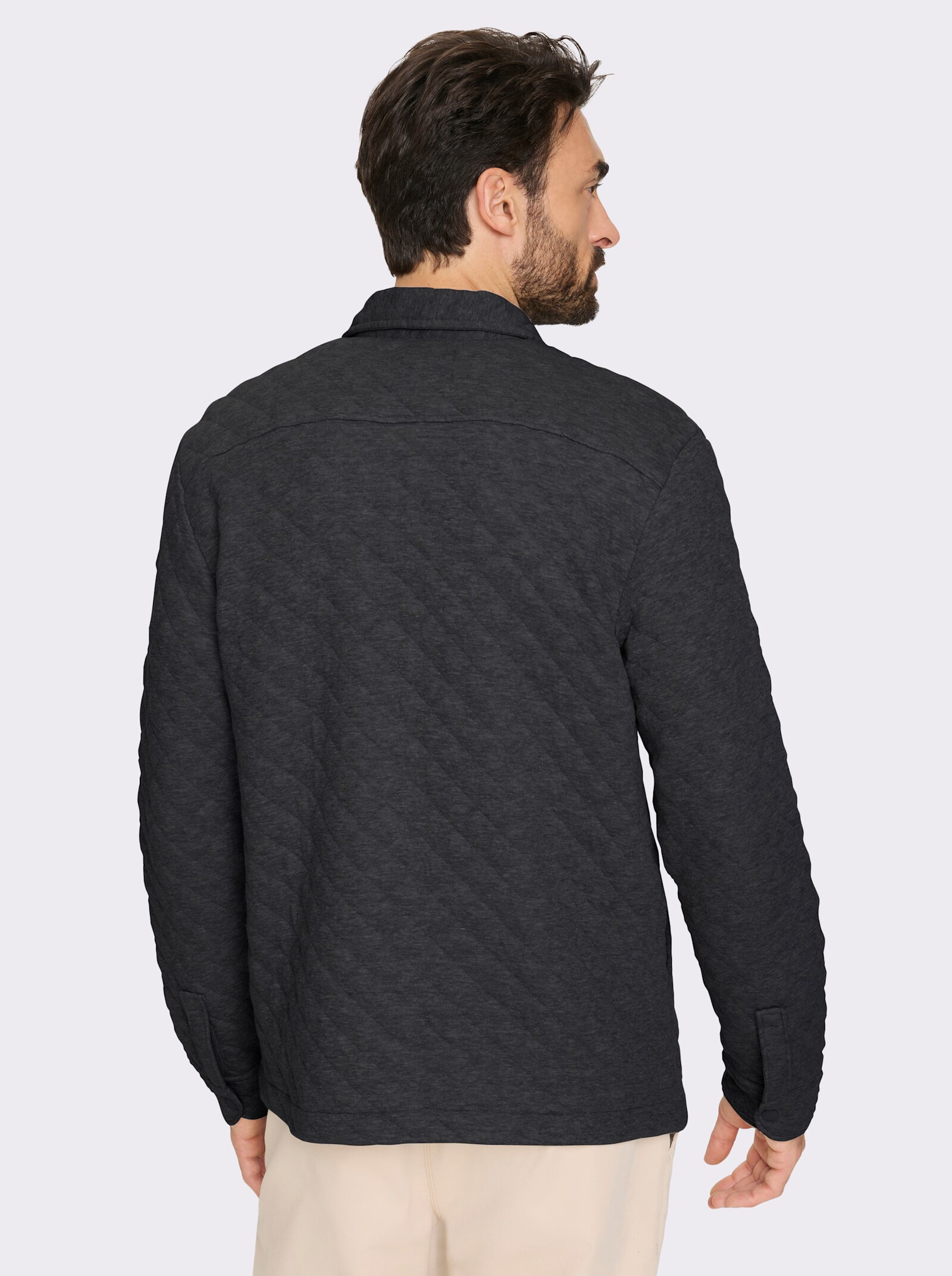 Marco Donati Jacke für die Übergangszeit, leicht wattiert - graphit-meliert