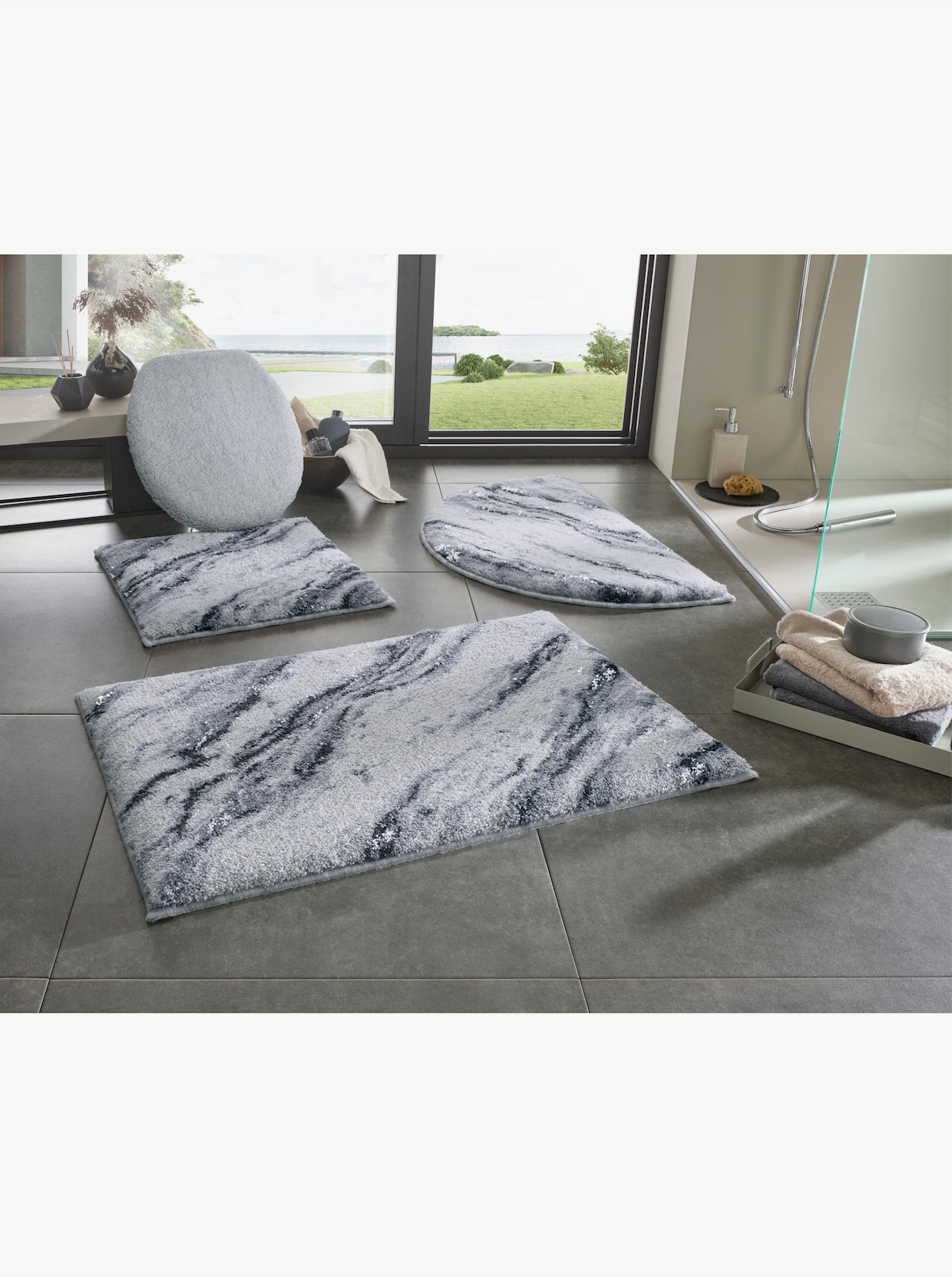 Grund Tapis de bain - gris clair