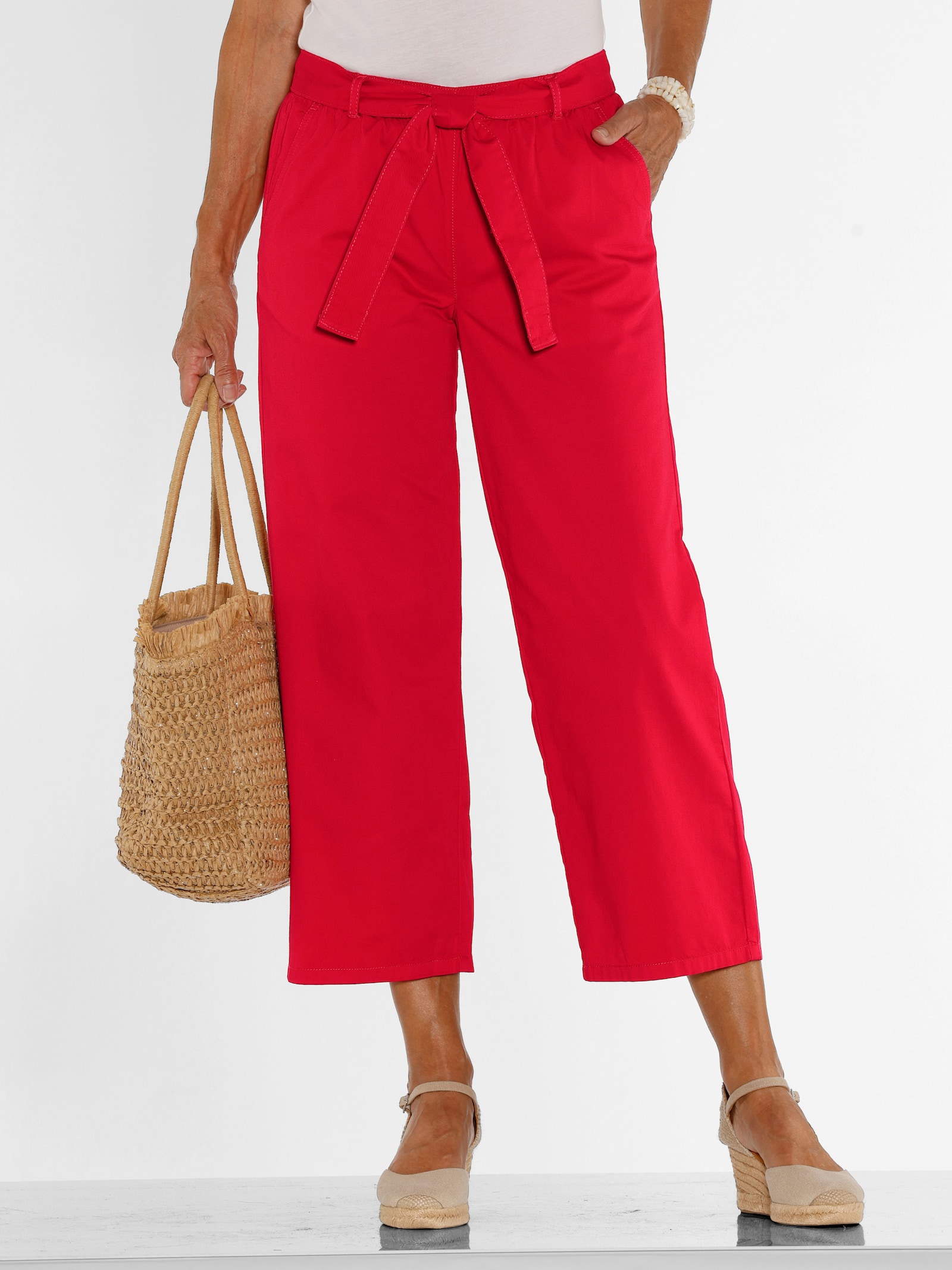 Culotte met afneembare bindceintuur - aardbei