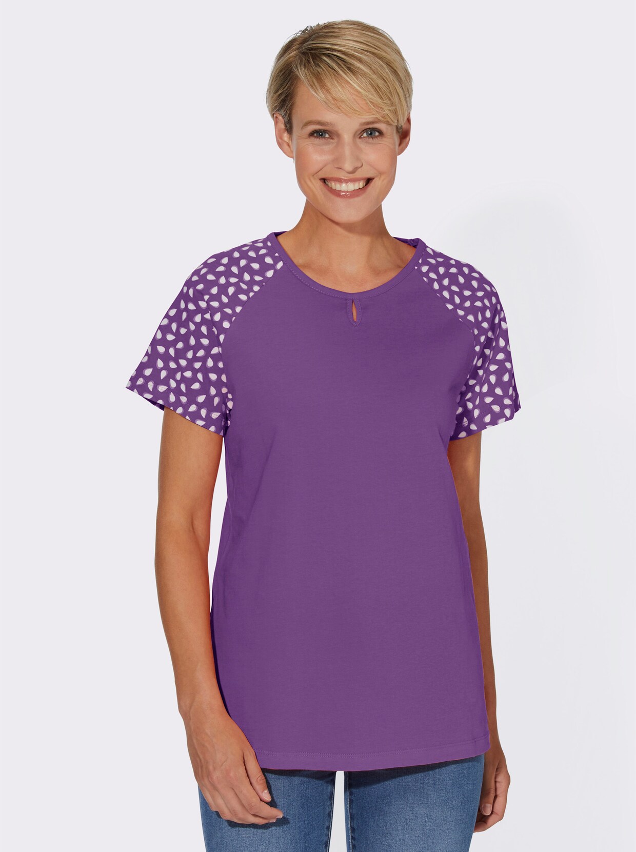 Shirt met capuchon - paars