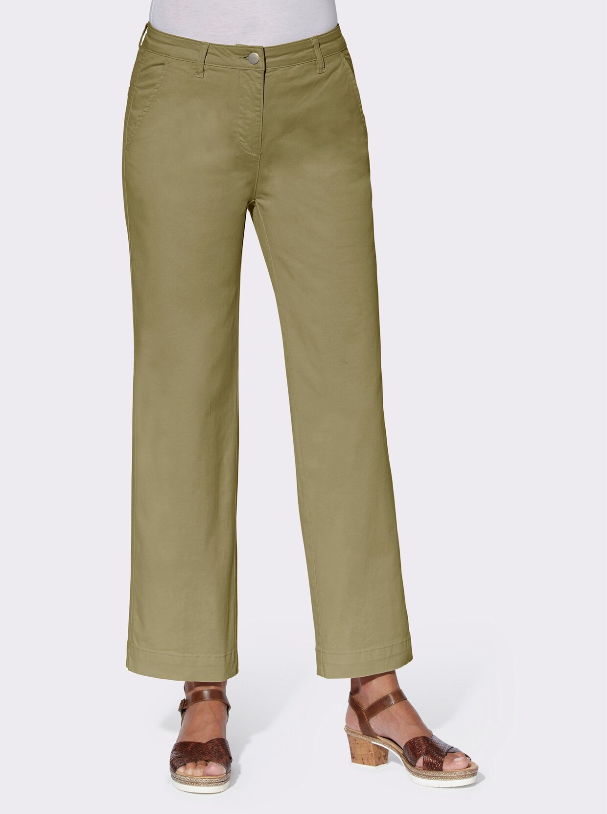 Kalhoty culotte - khaki