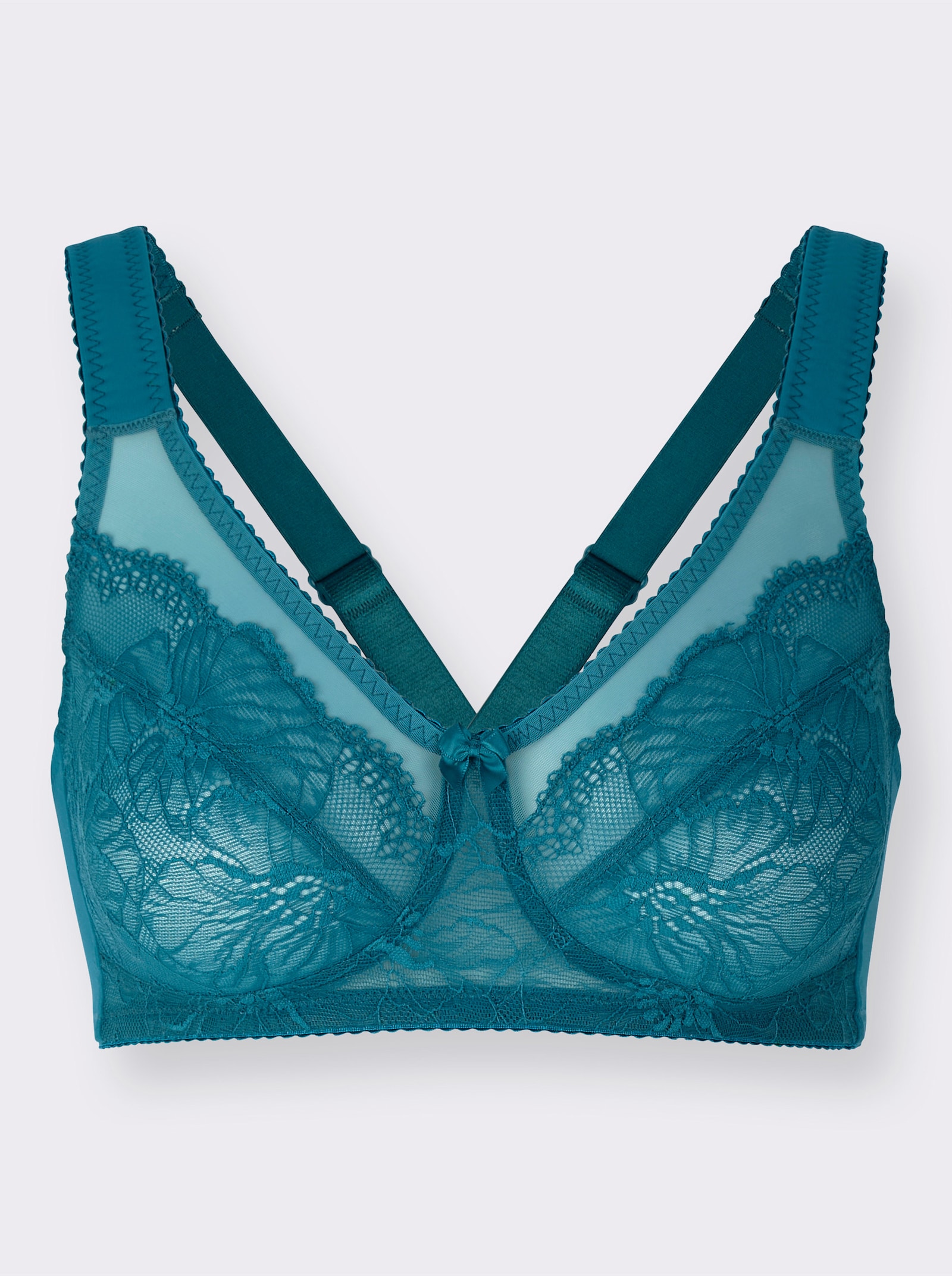 Entlastungs-BH ohne Bügel mit Mesh-Einsatz - aquapetrol
