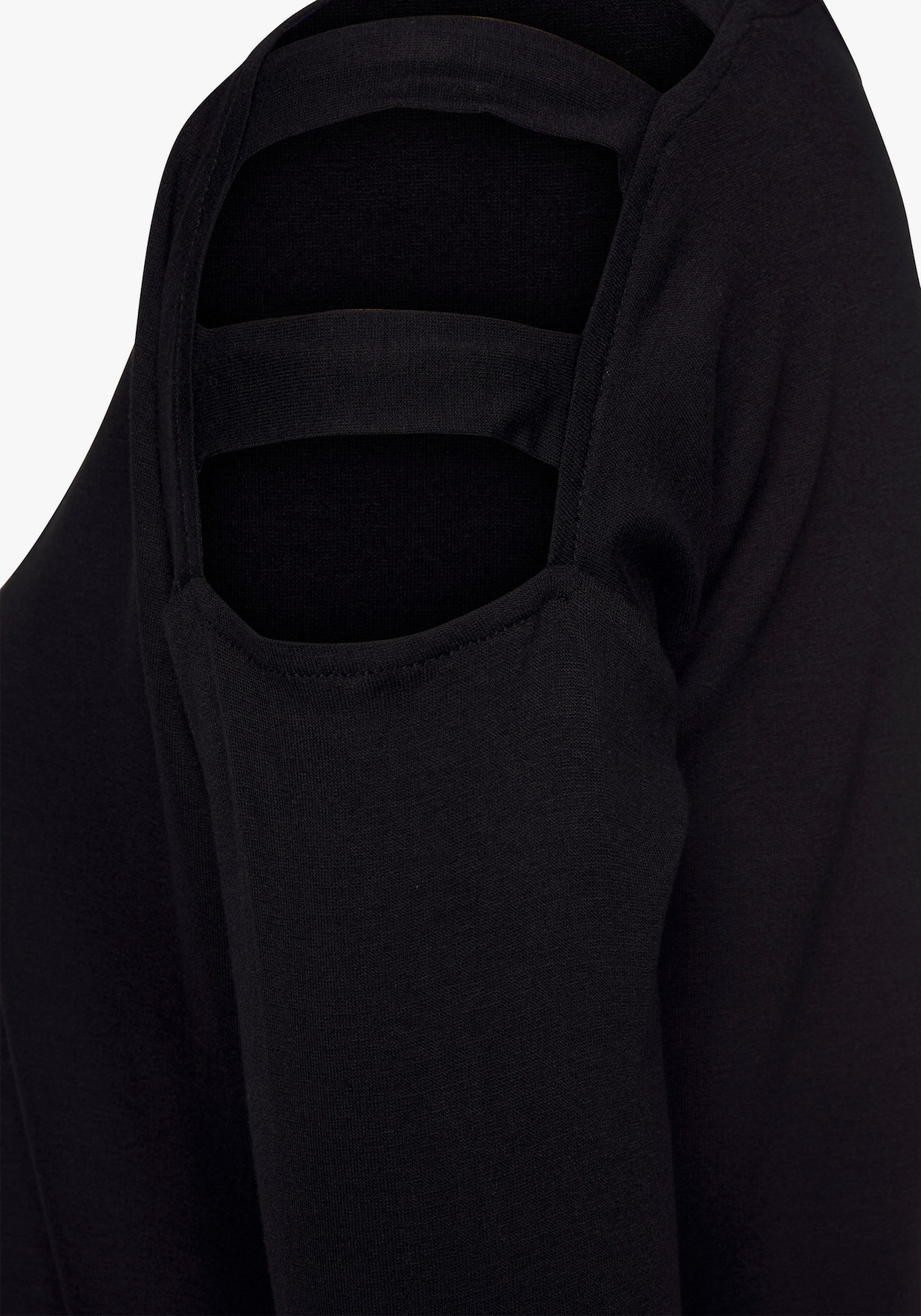 LASCANA 3/4-Arm-Shirt - schwarz