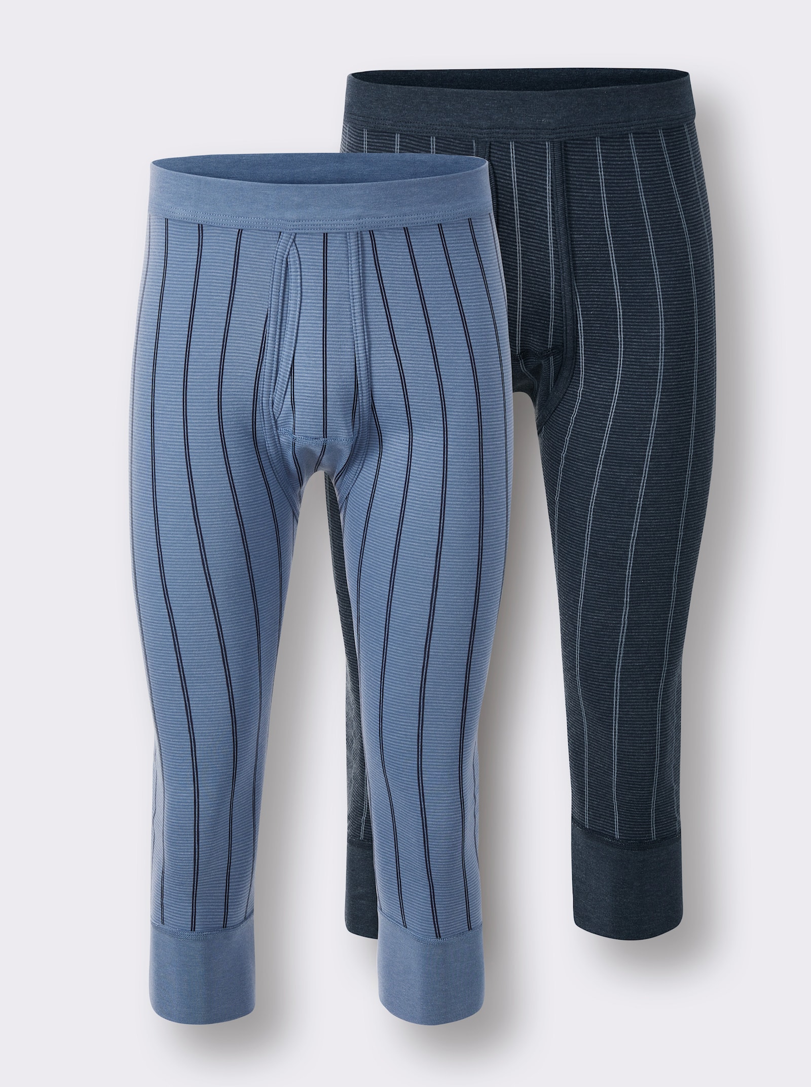 wäschepur men 3/4 spodky - námořnická modrá + světlemodrá