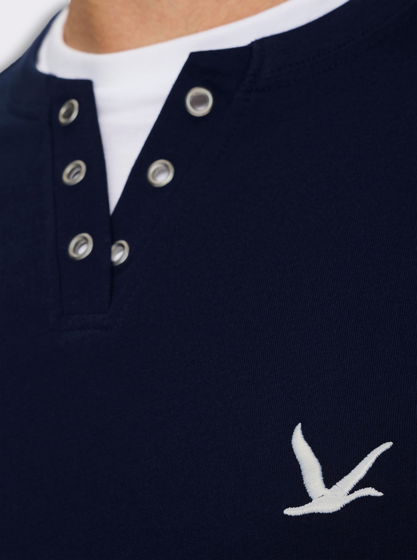 Kurzarmshirt im Doppelpack - marine + anthrazit