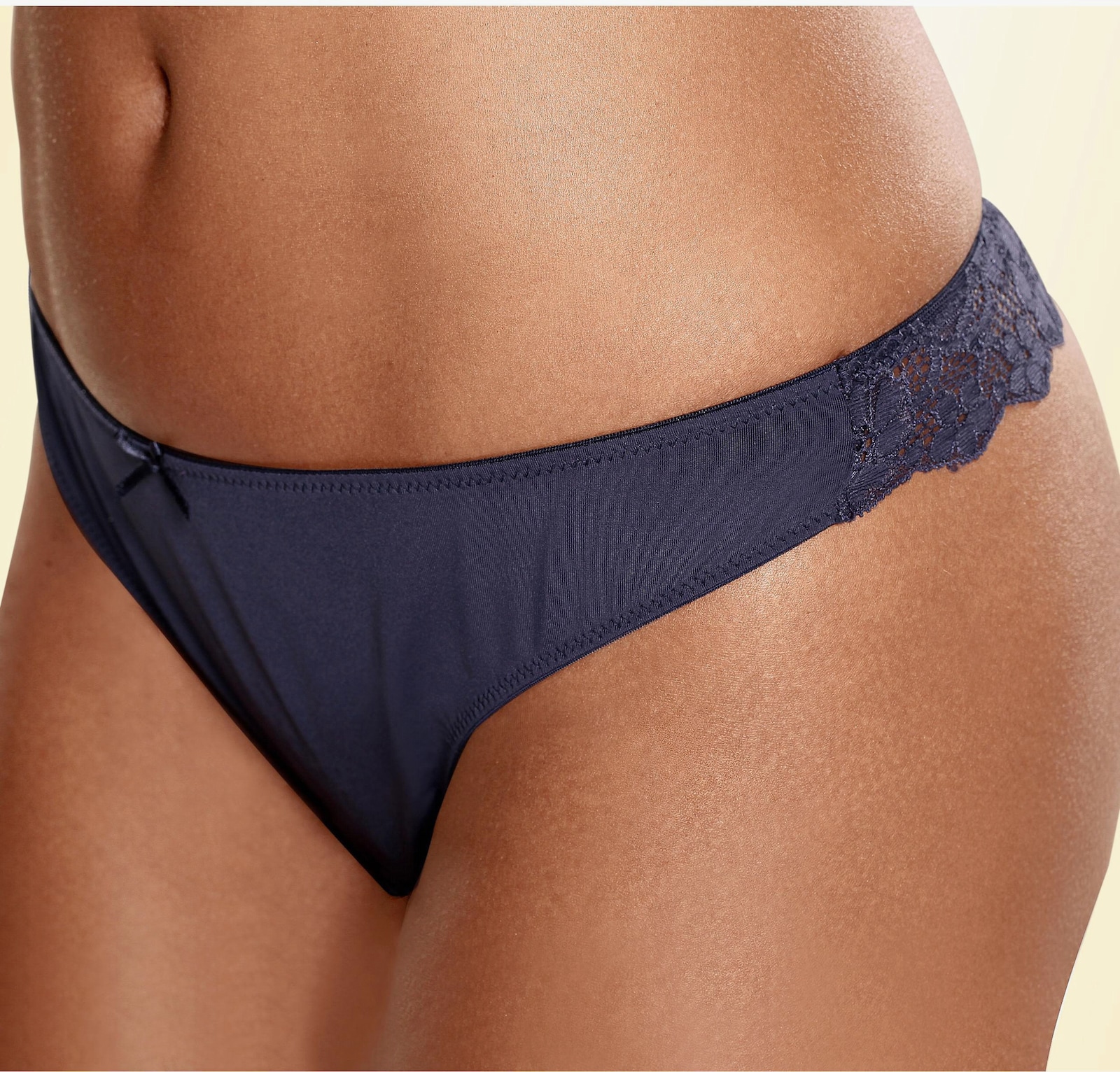 petite fleur String - rood+marine+wit