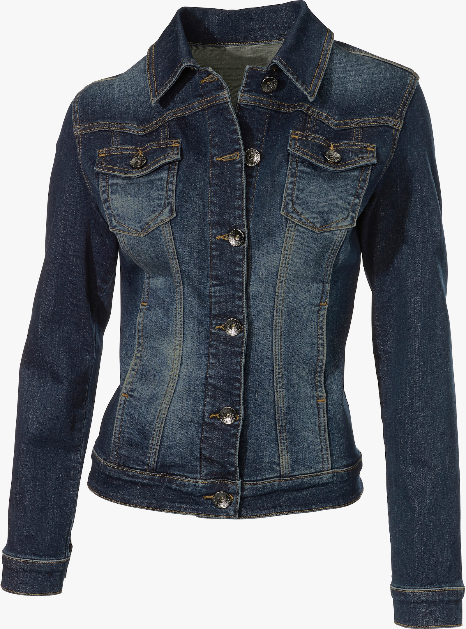 heine Jeansjacke in Used-Waschung - dark used