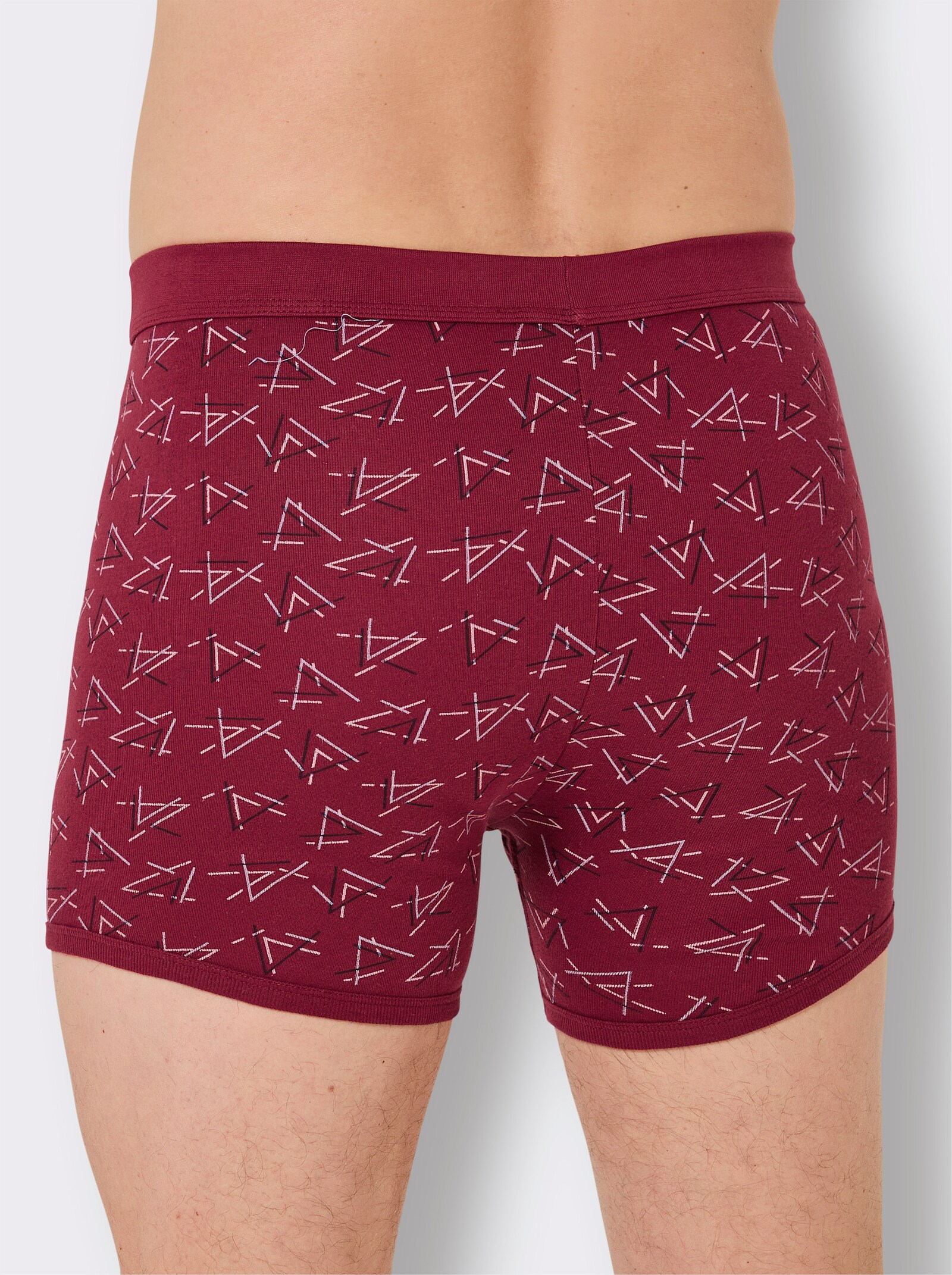 wäschepur men Hose kurz - mittelblau + marine + dunkelrot
