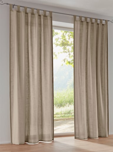 heine home Decoratieve vitrage - taupe