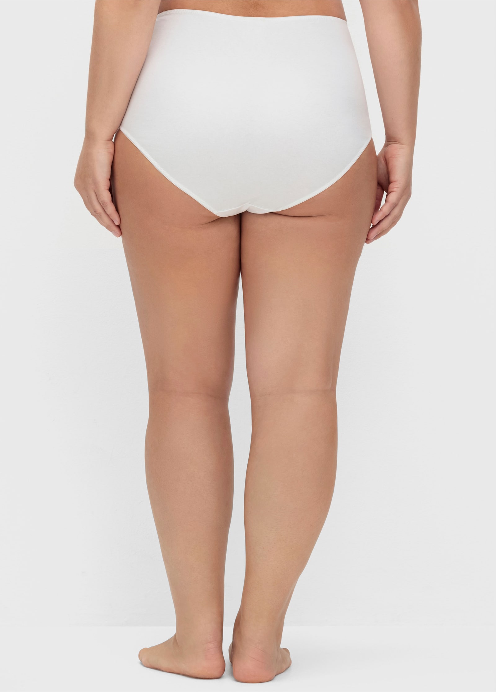 sheego Slip im 3er Pack, mit Zierschleife vorne - ecru+mint+hellblau