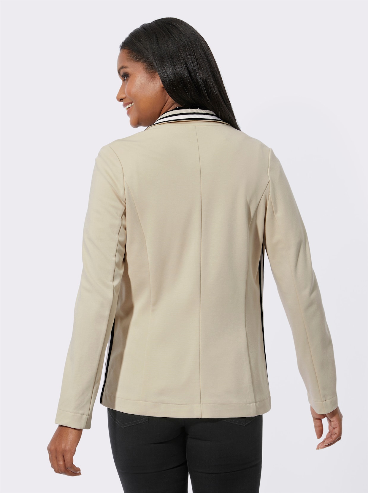 Jersey blazer - zand